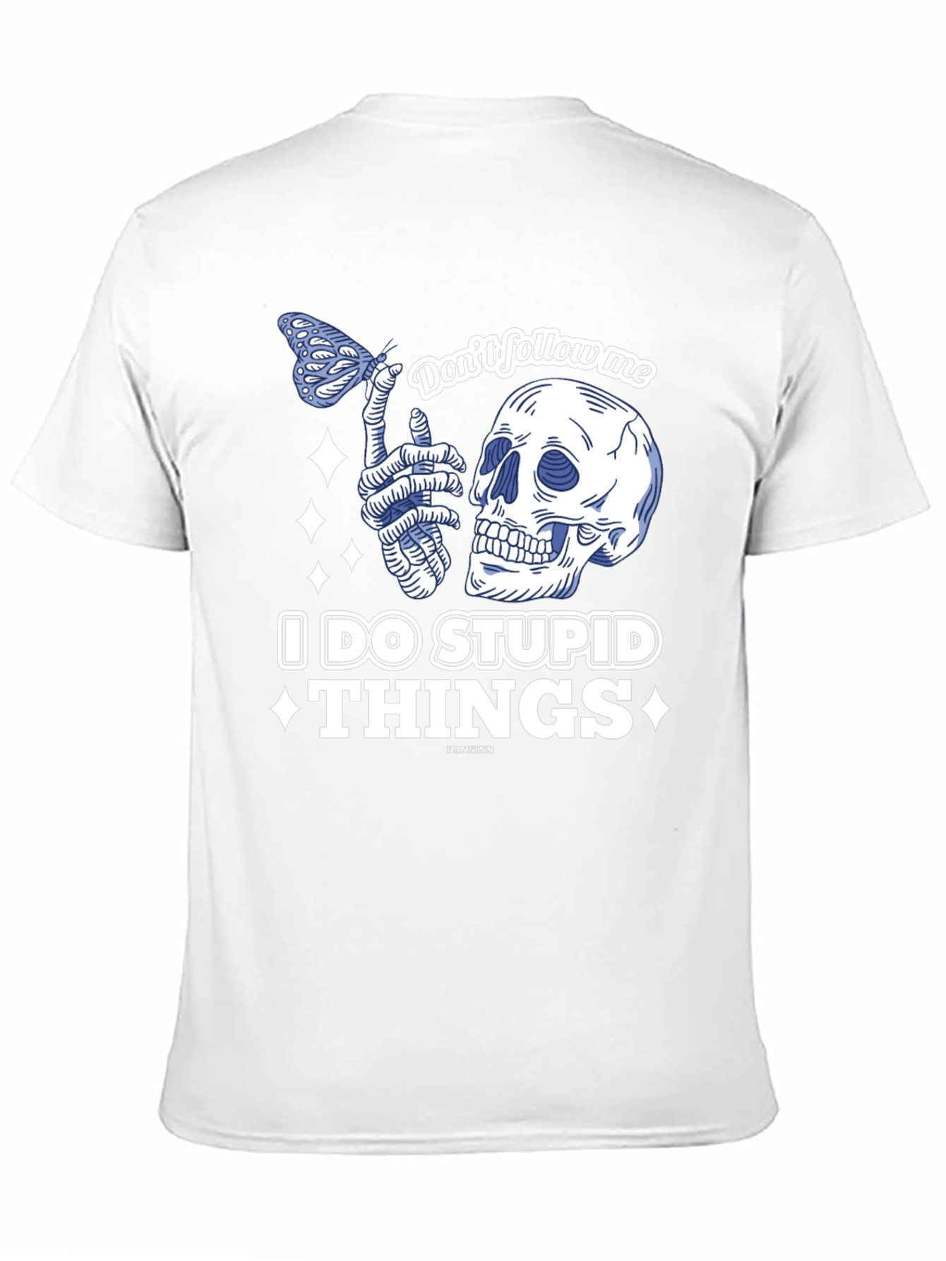 Black Don't Follow Me Funny Graphic T-Shirt view 11