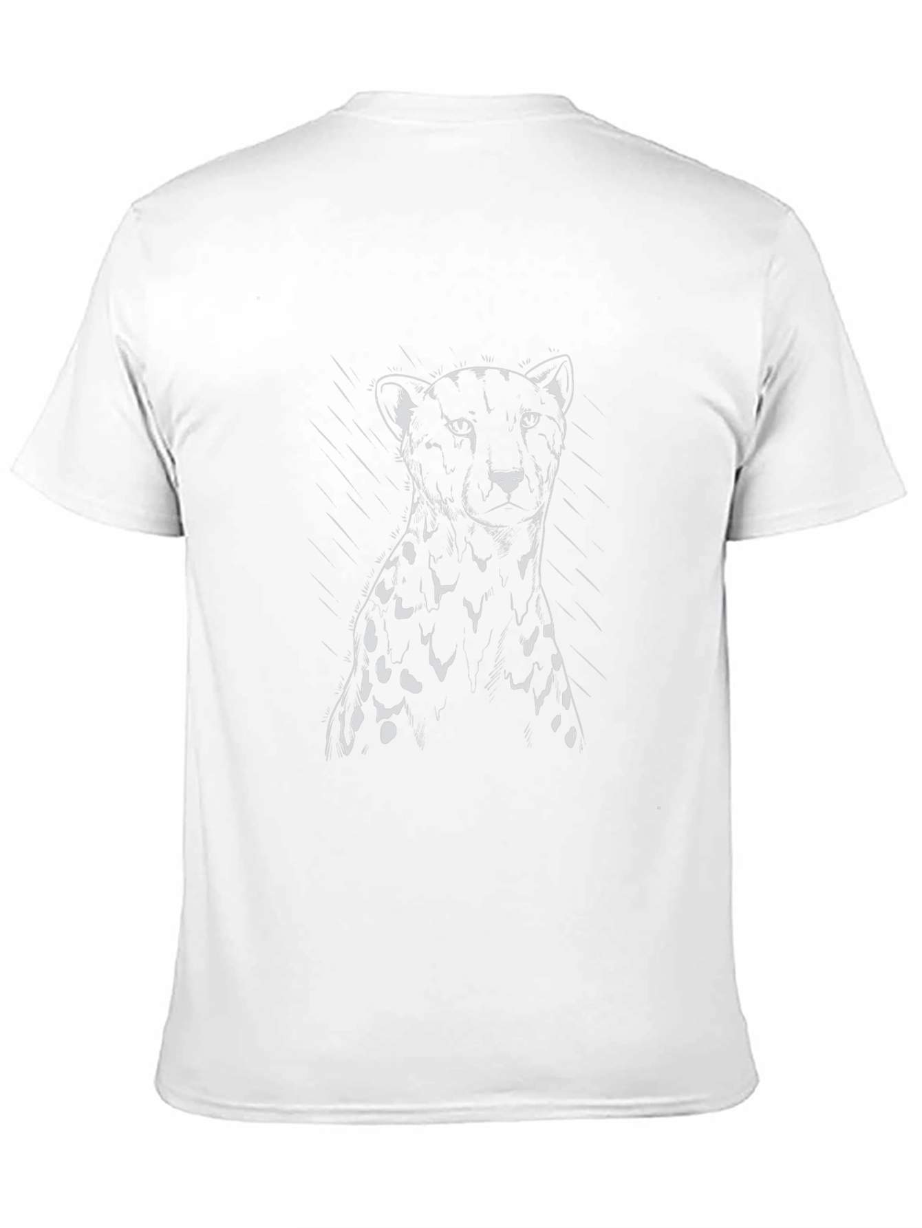 Black Black T-Shirt with Cheetah Design view 11