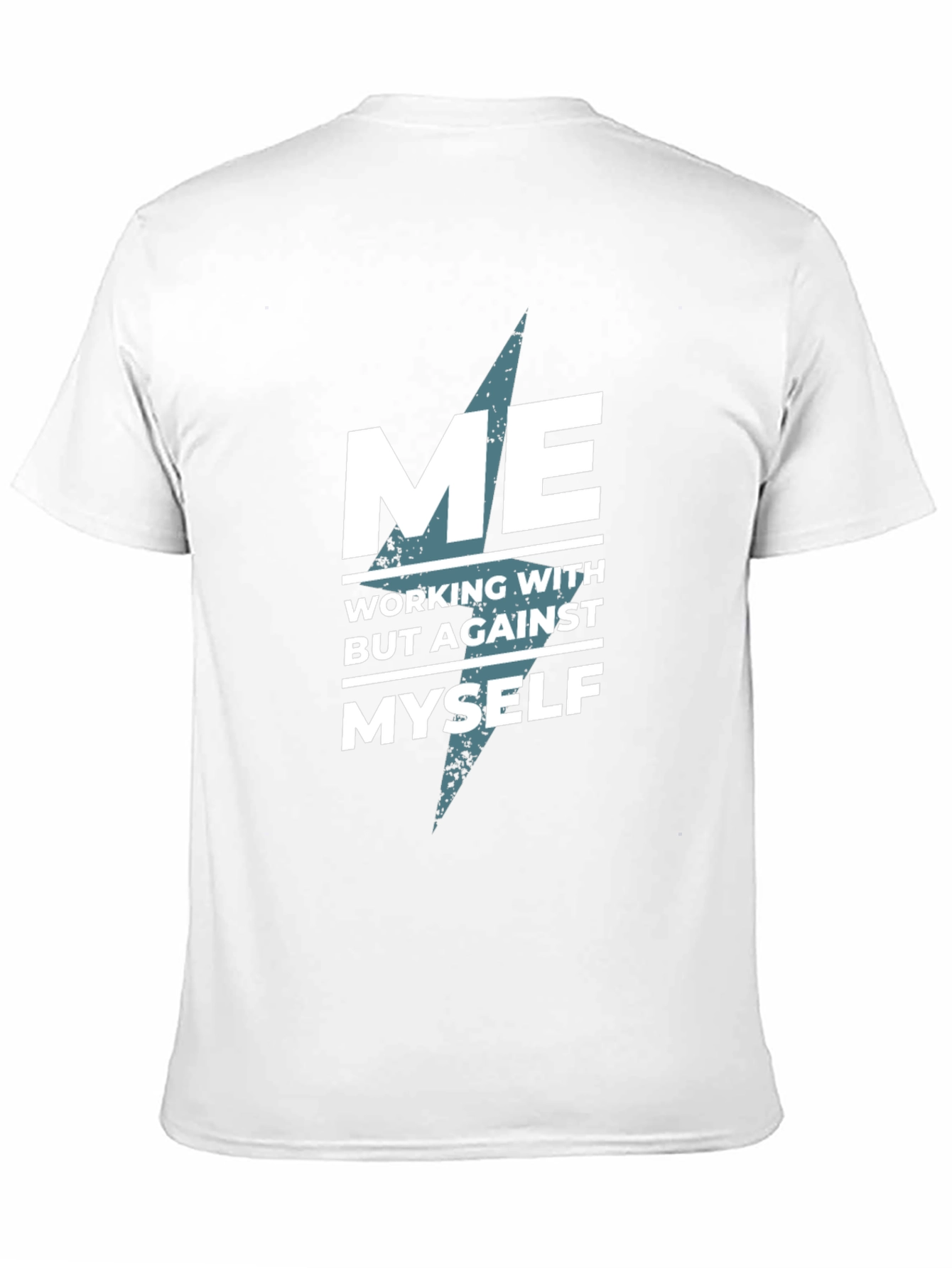 Black Working With Myself T-Shirt view 11