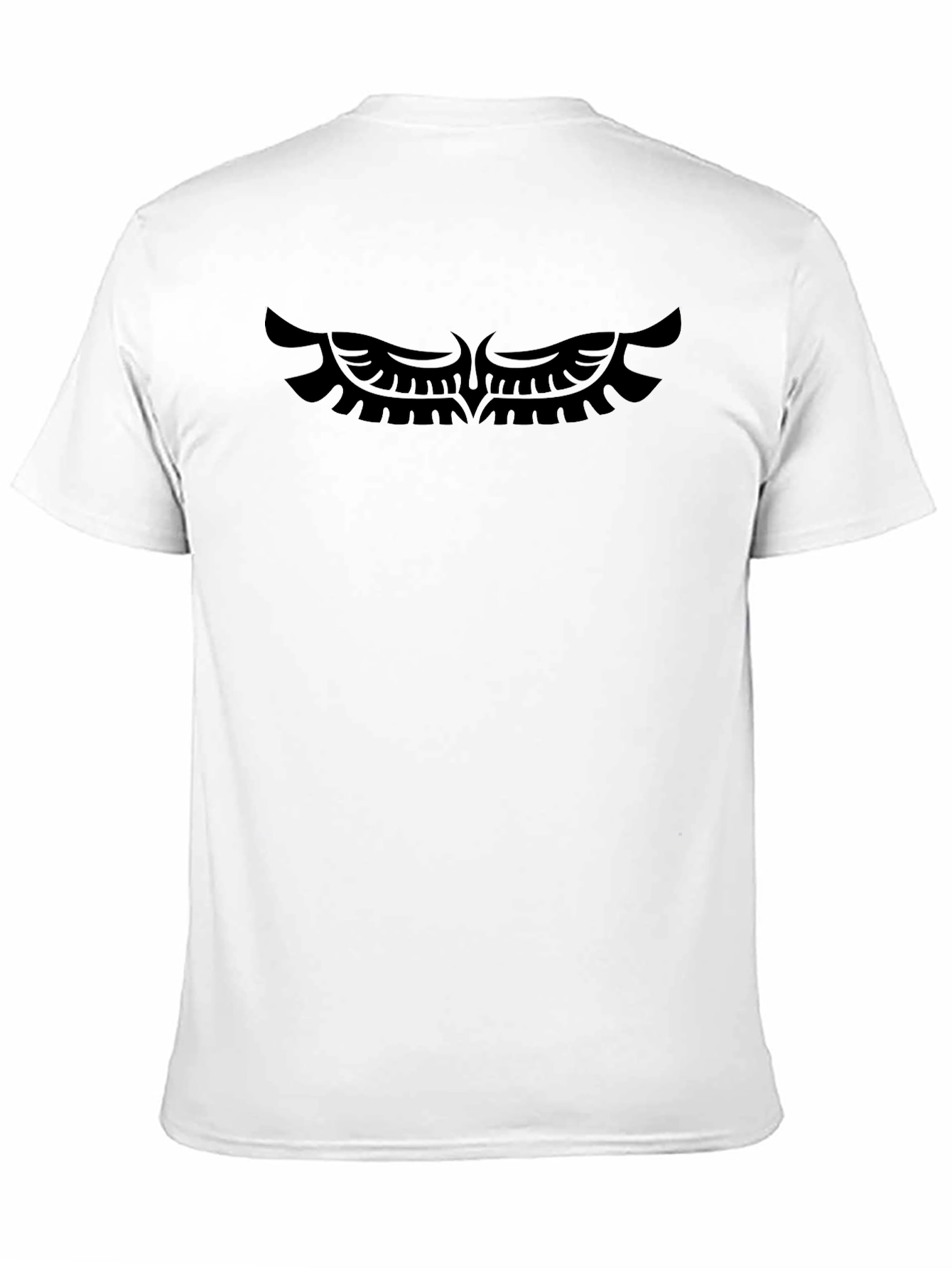 Black Black T-Shirt with Wings Graphic view 11