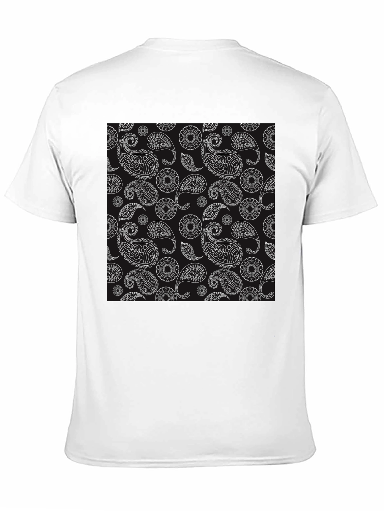 Black Black Paisley Print T-Shirt view 11