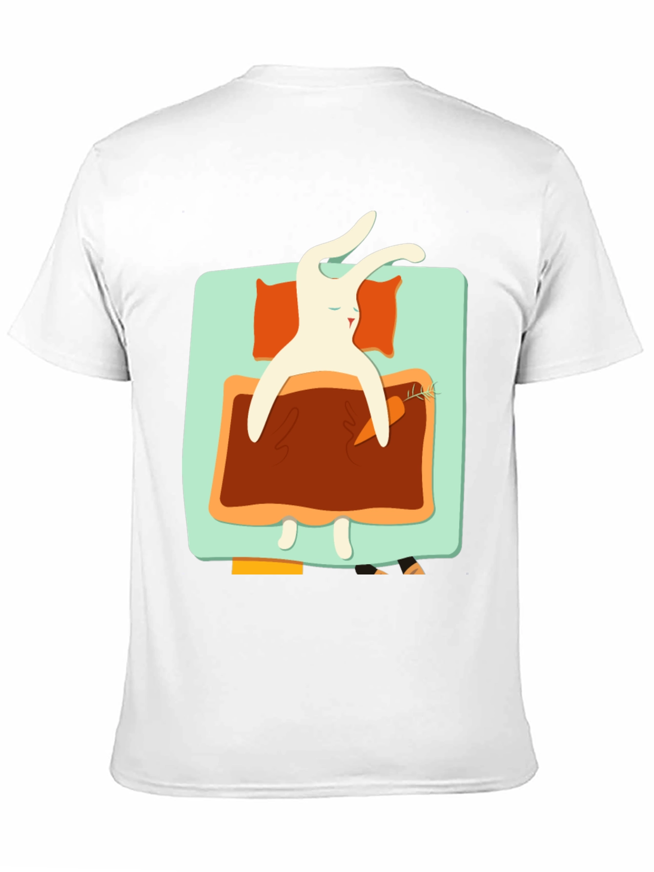Sleeping Rabbit Graphic T-Shirt - Cozy & Cute - 11