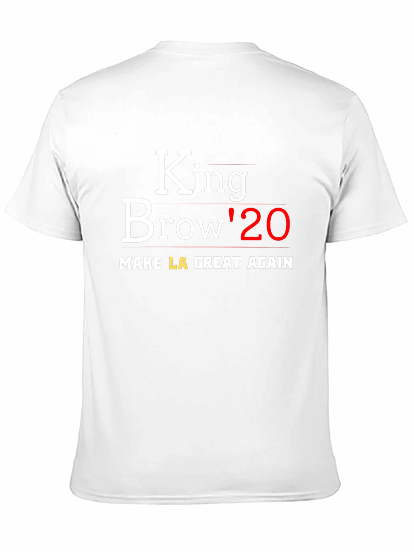 Black King Brow '20 Black Graphic Tee - Make LA Great Again view 11