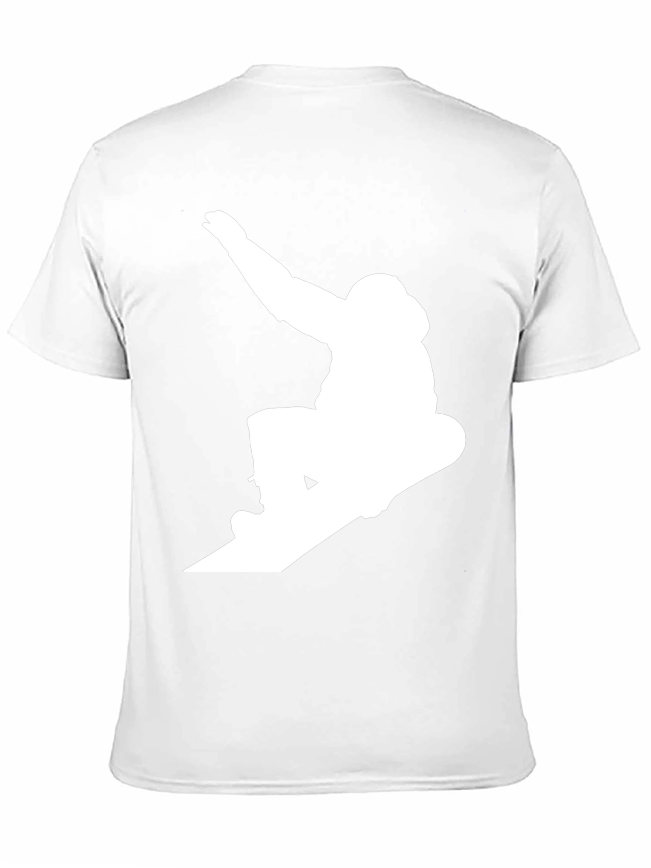 Black Snowboarder Graphic Tee - Black Cotton Blend view 11