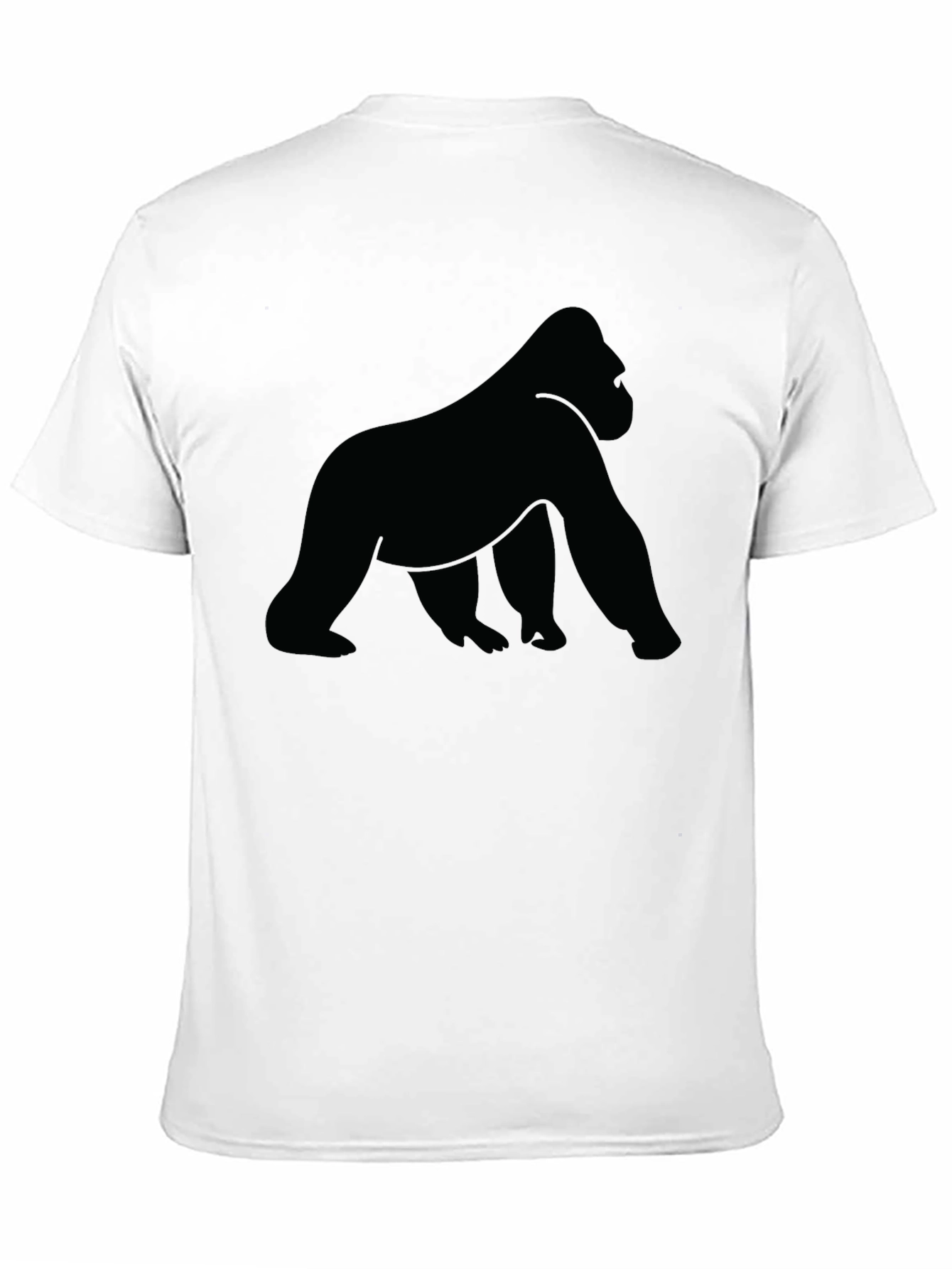 Gorilla Silhouette Black T-Shirt - Classic Fit - 11