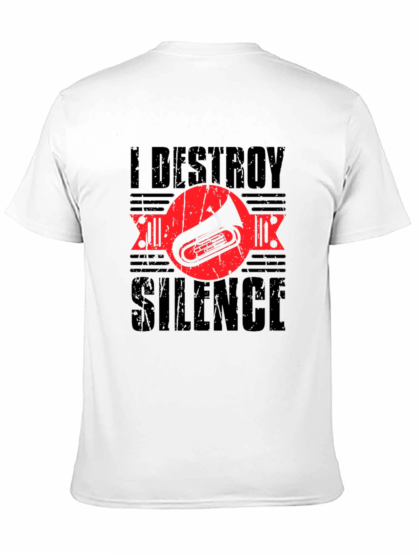Black I Destroy Silence T-Shirt - Musician Tee view 11
