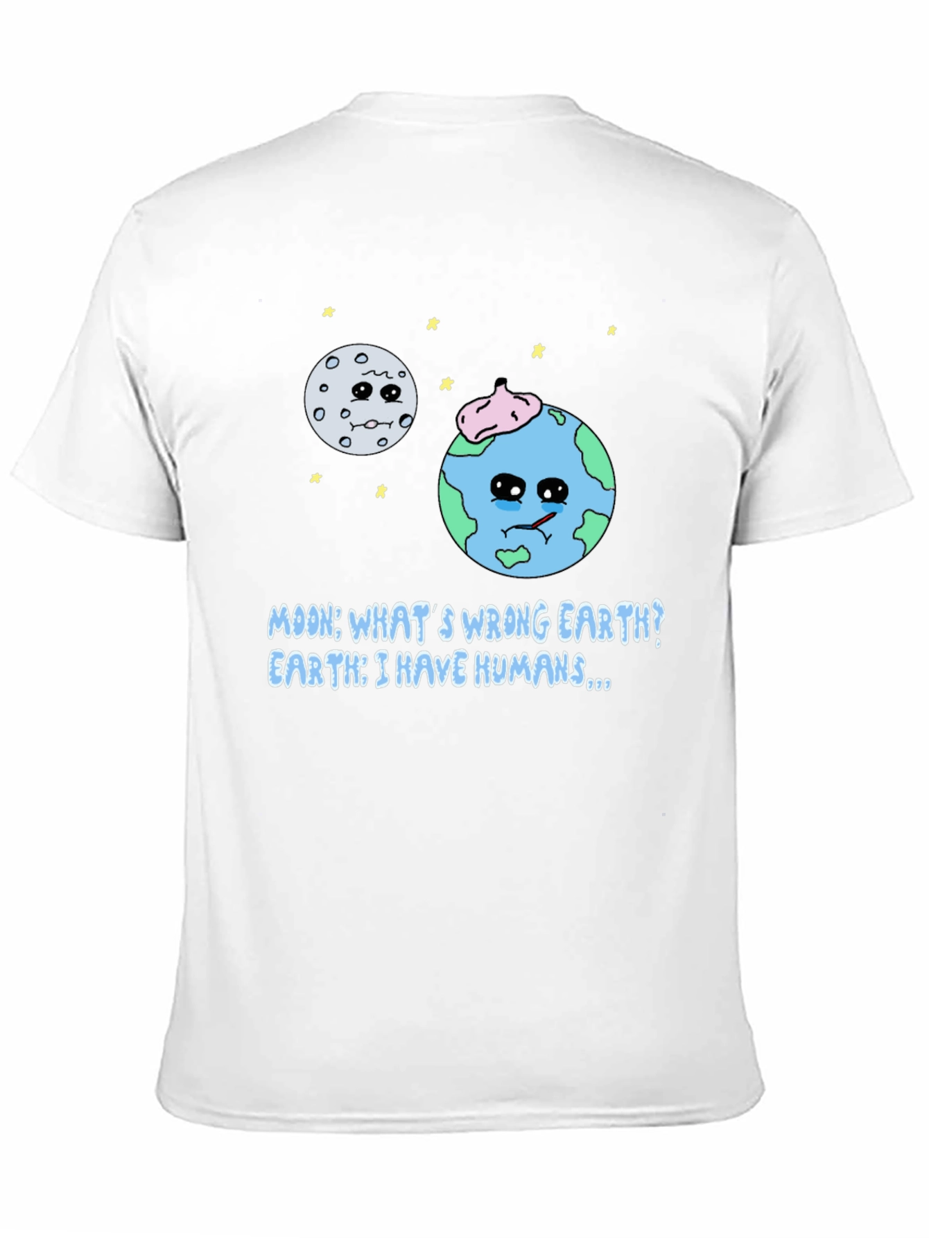 Black Earth's Lament T-Shirt - Funny Planet Design view 11