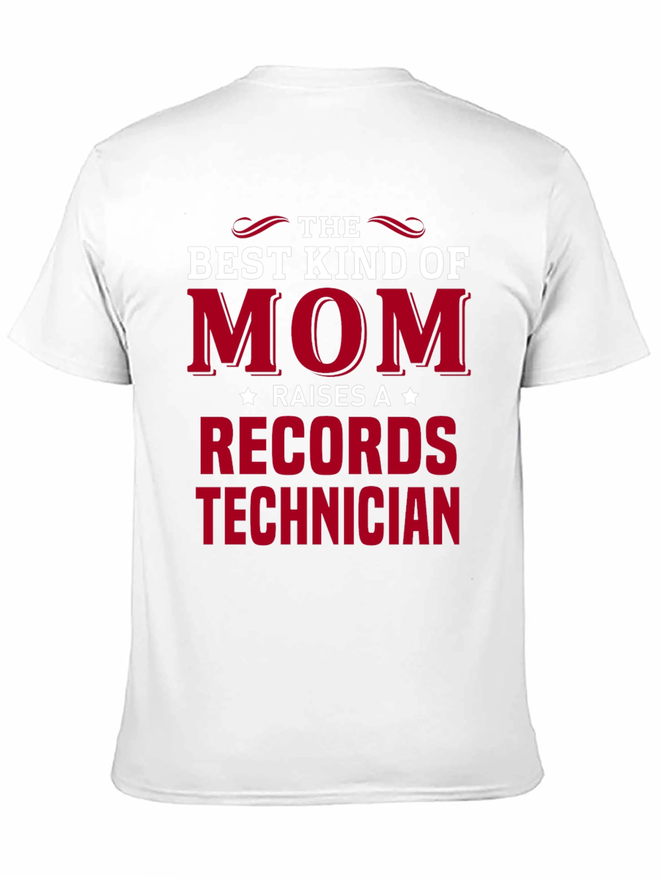 Black Best Kind of Mom Records Technician T-Shirt view 11