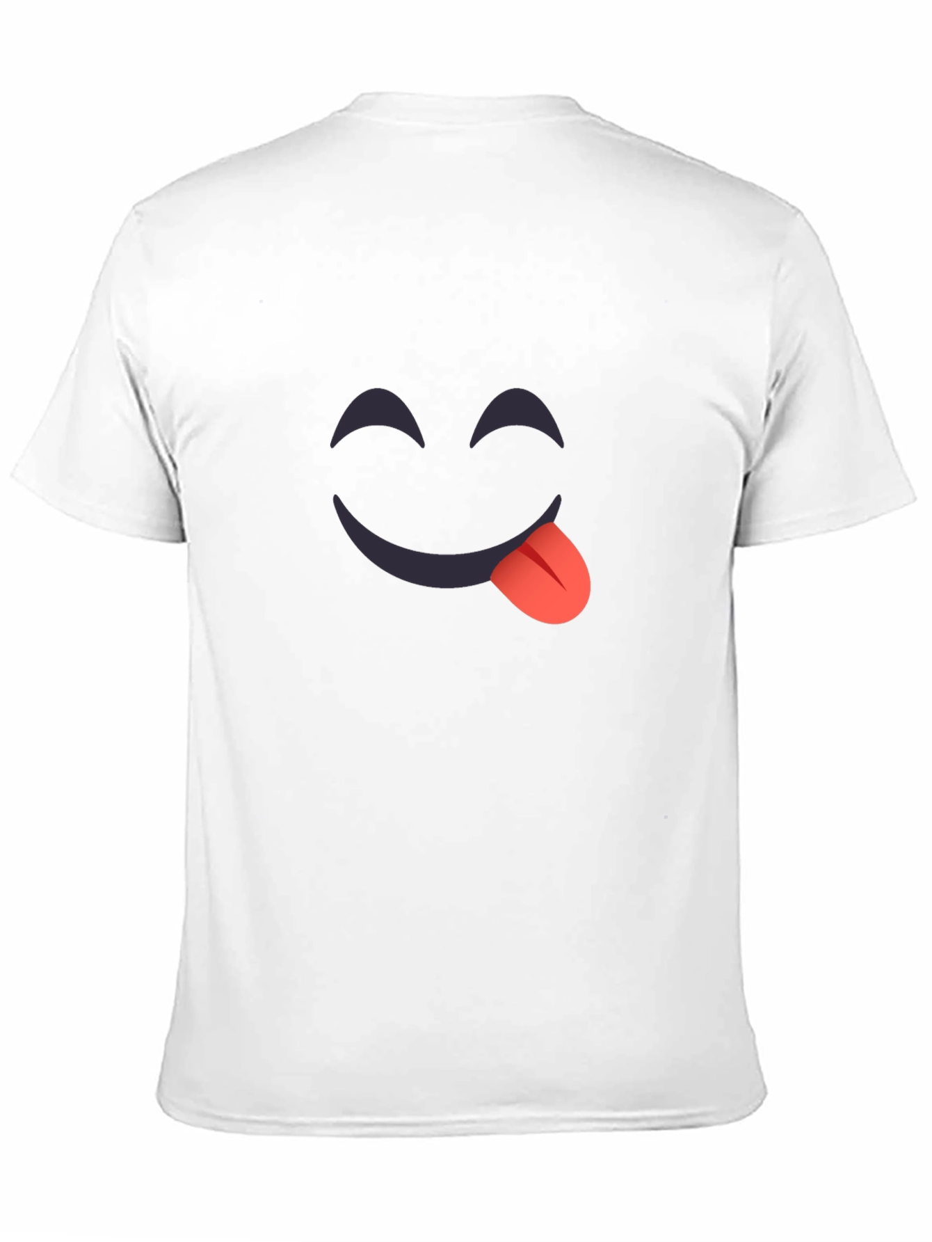 Black Funny Emoji T-Shirt - Tongue Out Graphic Tee view 11