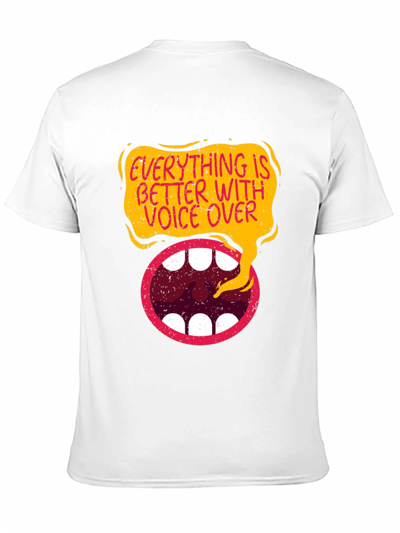 Black Everything is Better With Voice Over Black T-Shirt view 11