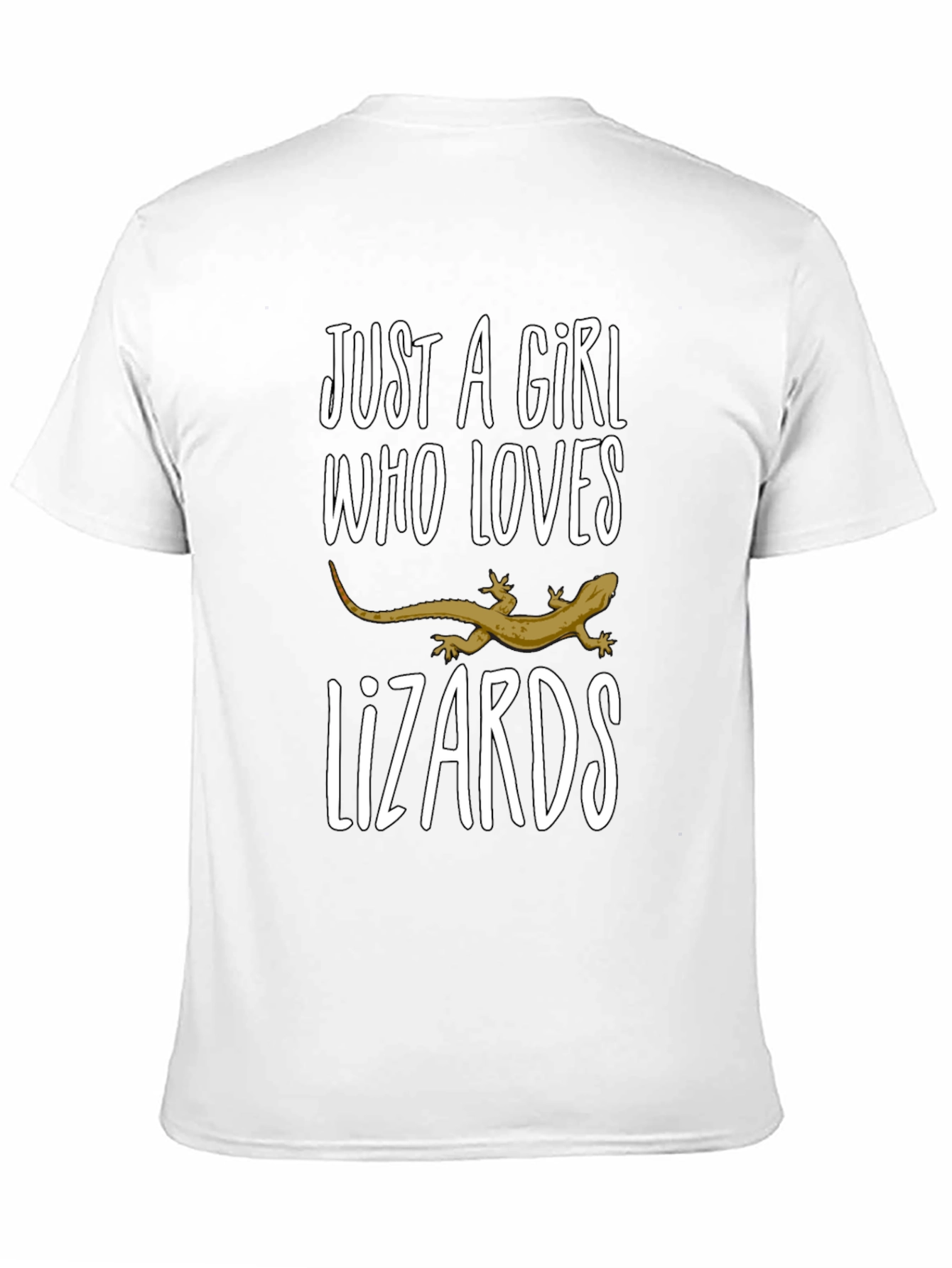 Black Girl Loves Lizards Black T-Shirt view 11