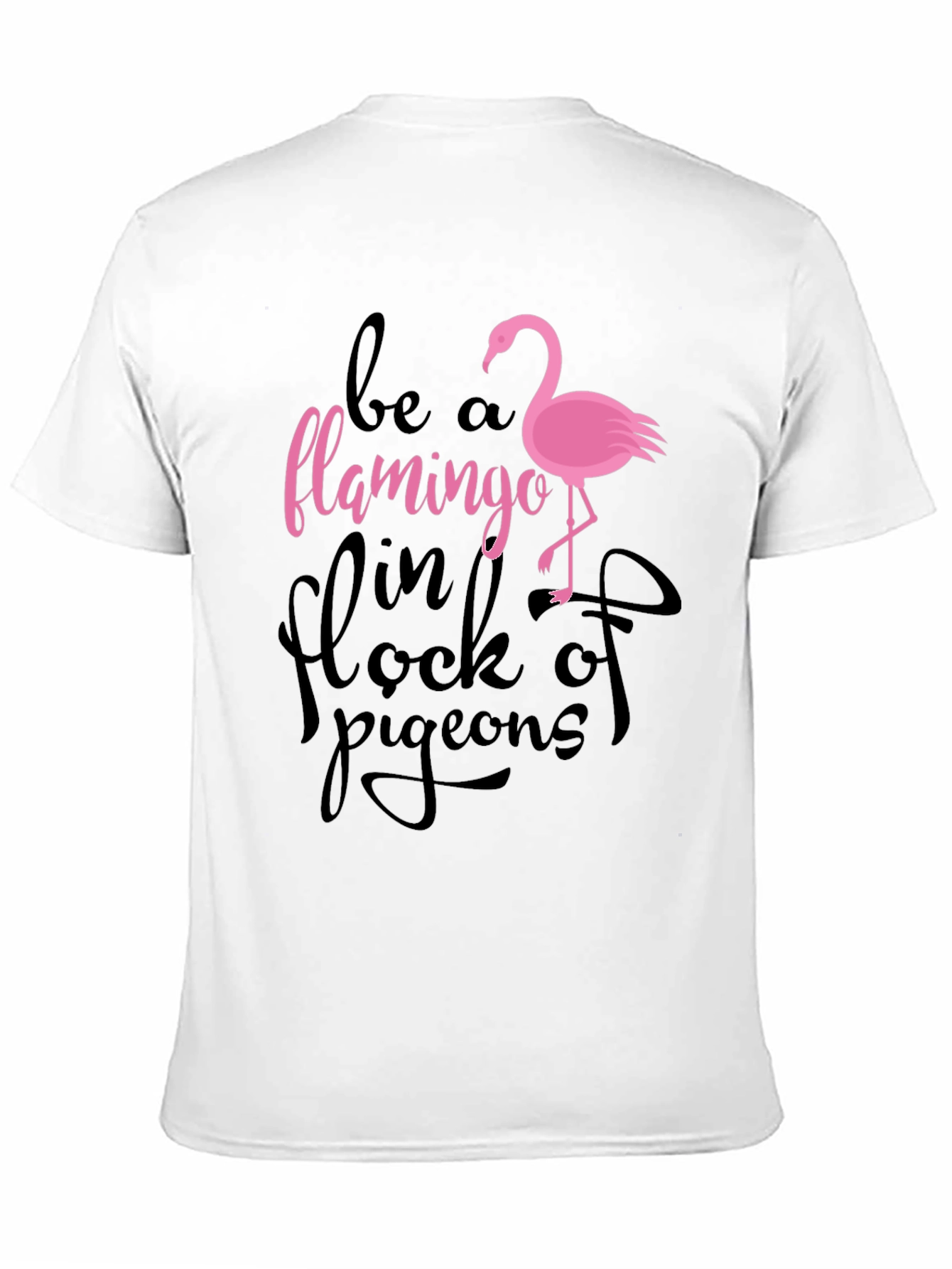 Black Be a Flamingo T-Shirt view 11