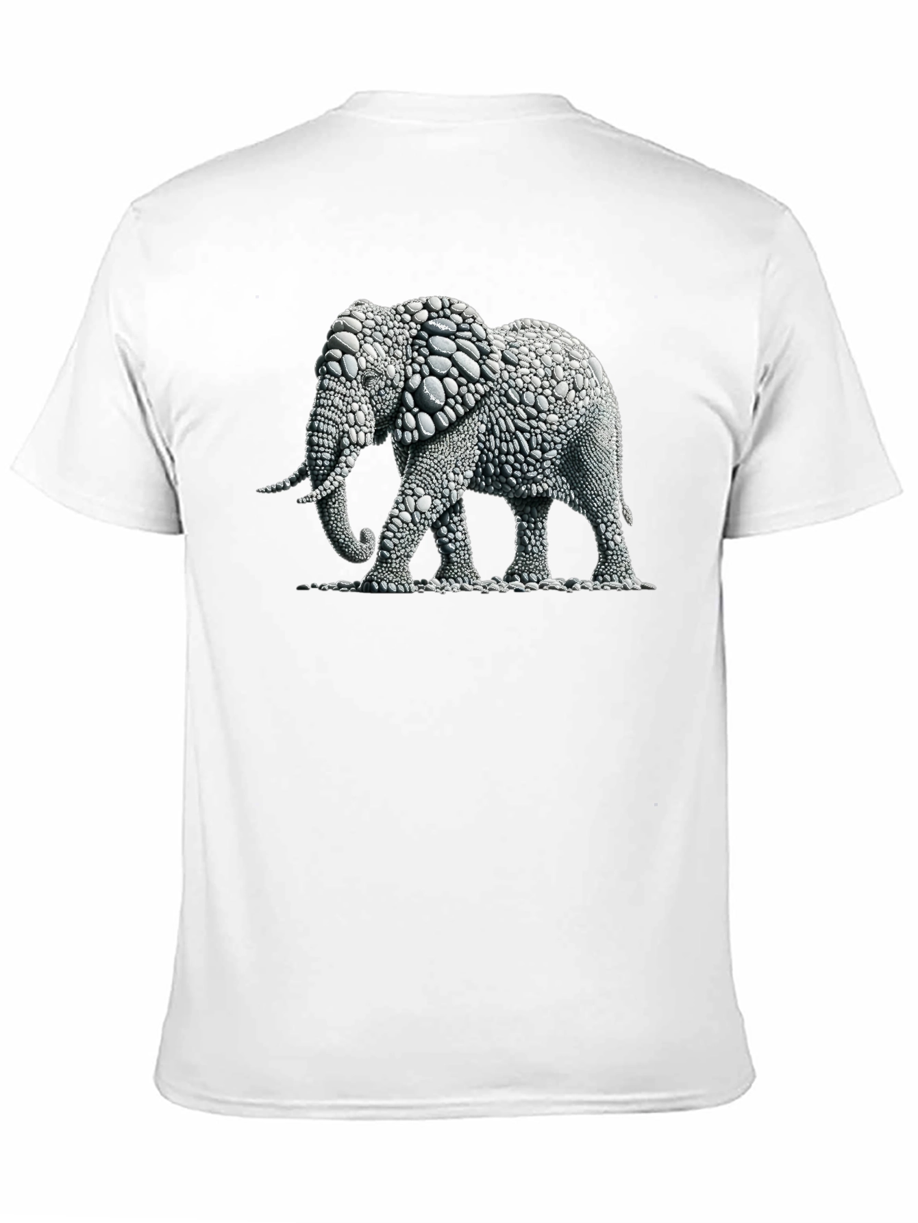 Black Elephant Graphic Black T-Shirt view 11