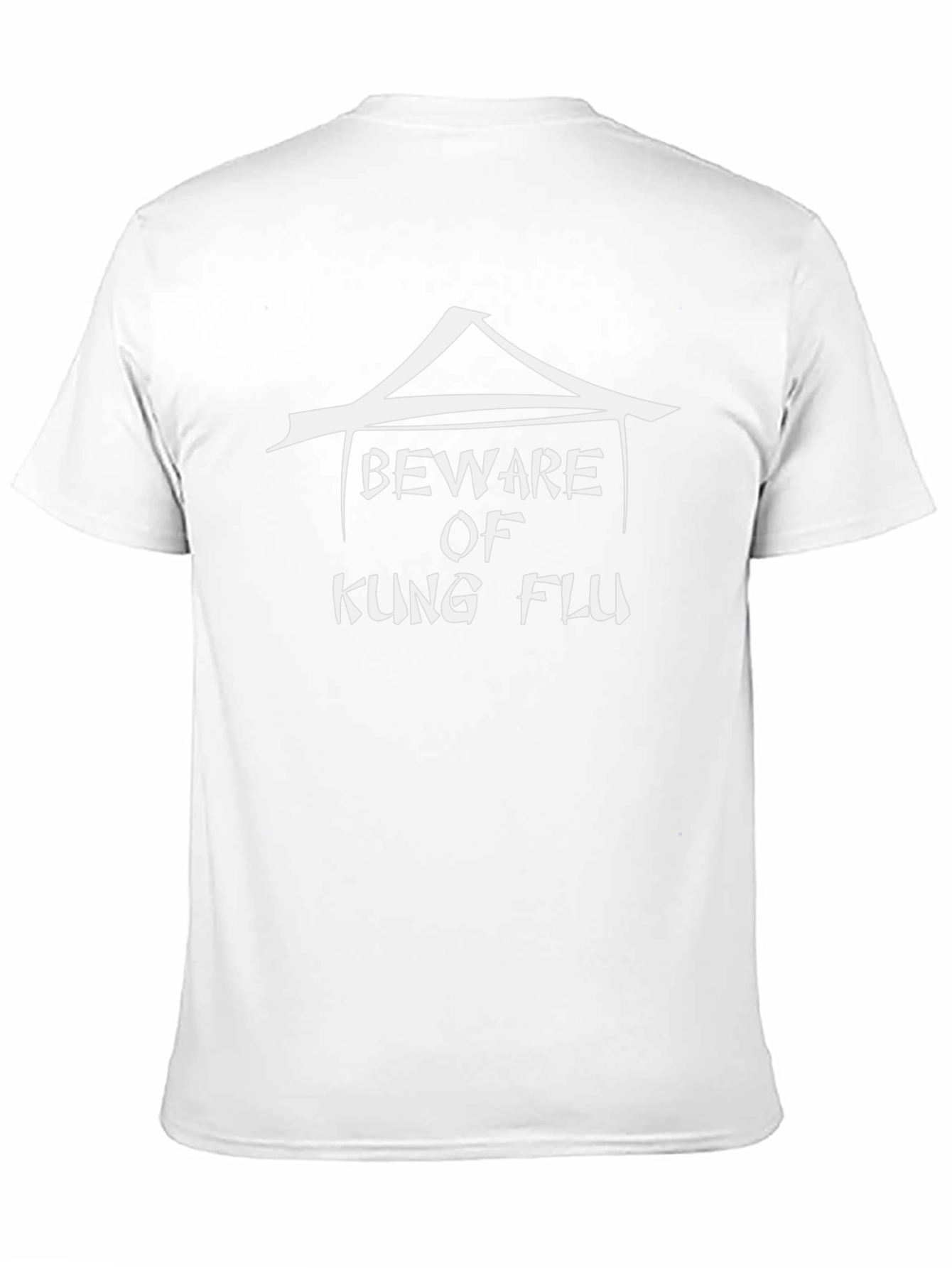 Black Beware of Kung Flu T-Shirt - Black Graphic Tee view 11