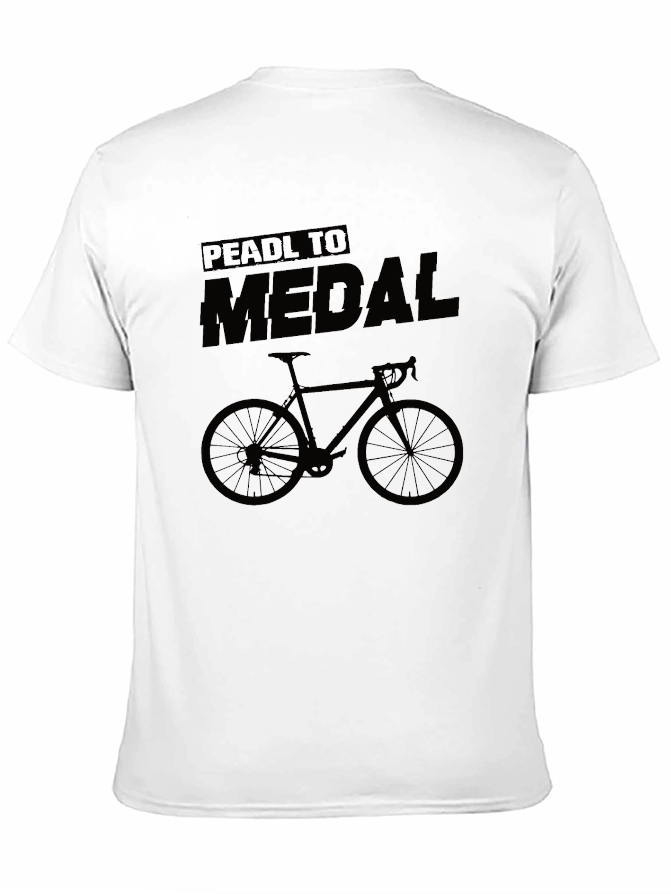 Black Pedal to Medal Black Graphic T-Shirt view 11
