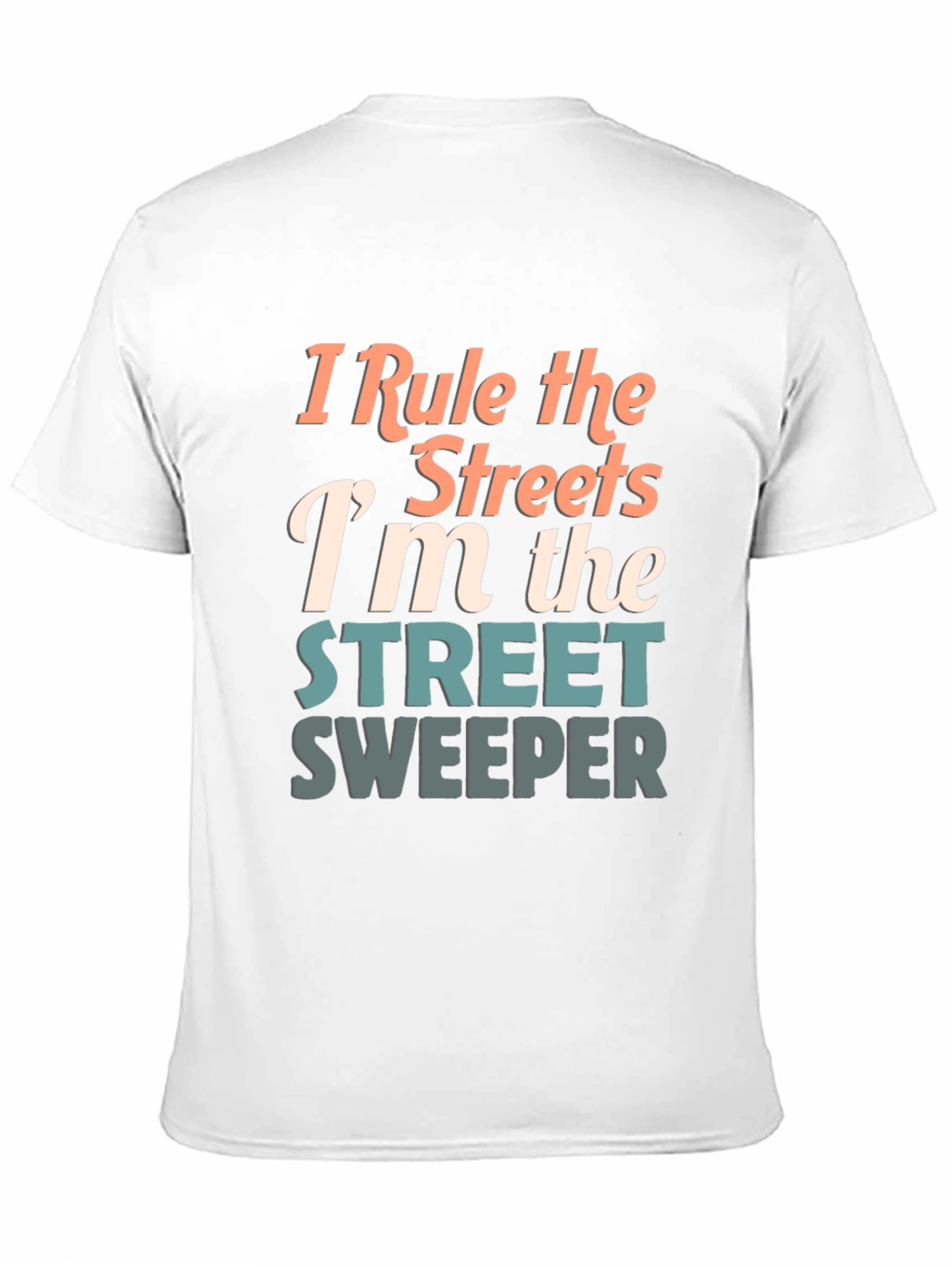 Black Street Sweeper Graphic Tee - "I Rule the Streets" view 11