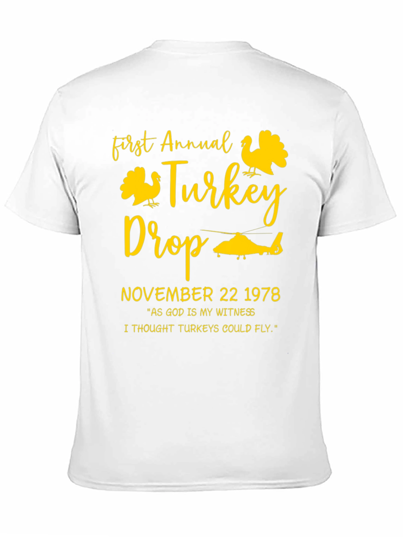 Black First Annual Turkey Drop T-Shirt - November 22 1978 view 11