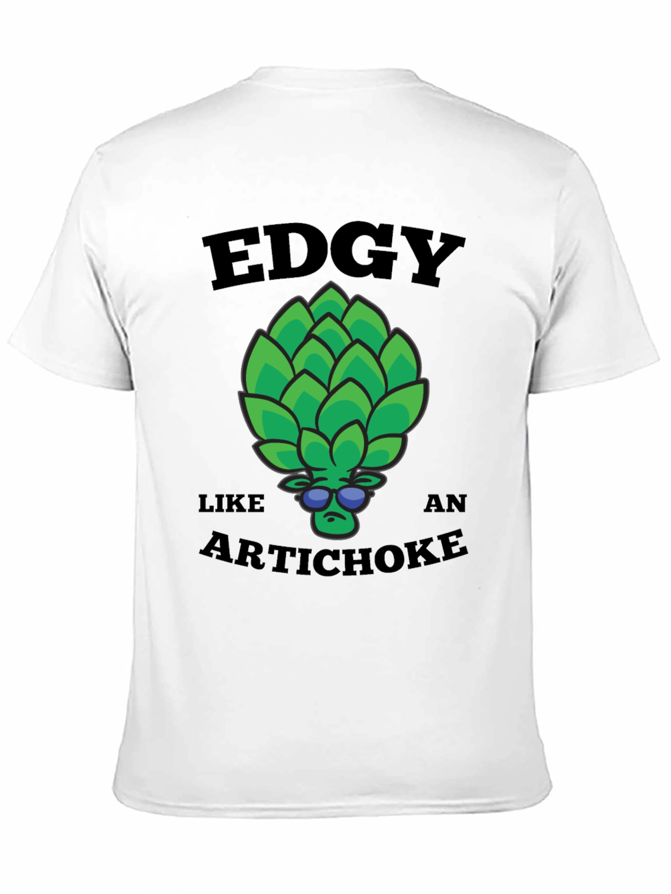 Black Edgy Artichoke Graphic Tee - Cool & Quirky view 11