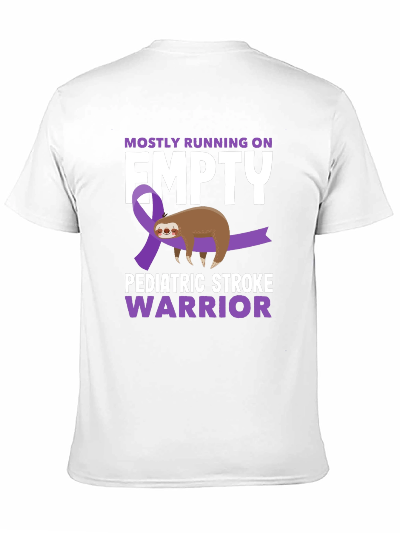 Black Pediatric Stroke Warrior T-Shirt view 11