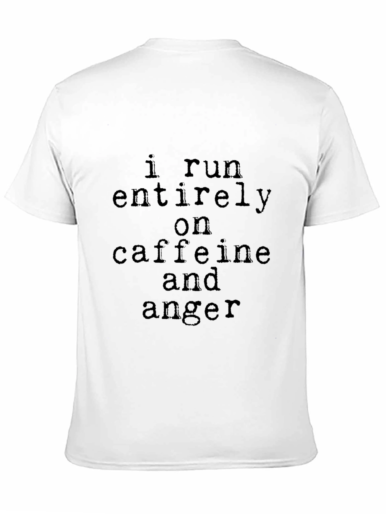 Black Caffeine & Anger T-Shirt - Sarcastic Humor Tee view 11