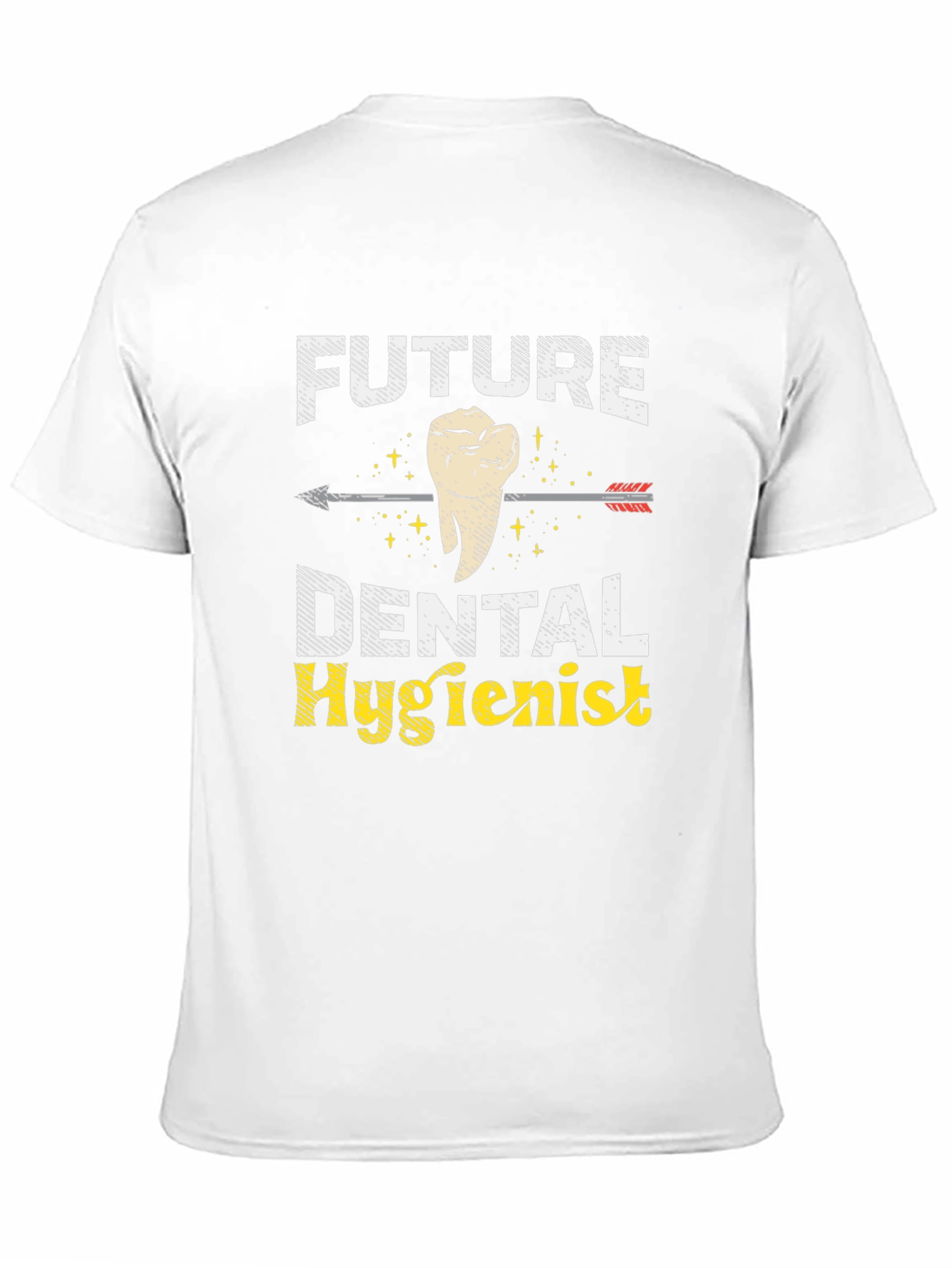 Black Future Dental Hygienist Black Graphic T-Shirt view 11