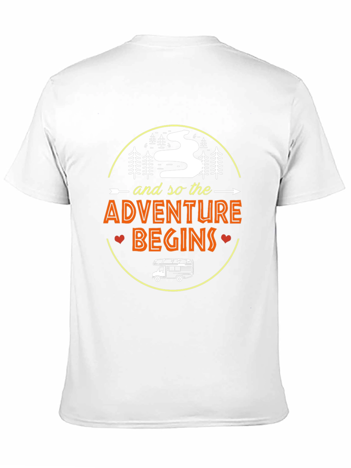 Black Adventure Begins Graphic Tee view 11