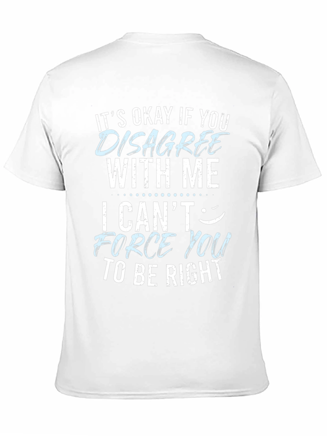 Black Funny Disagree With Me Graphic T-Shirt view 11