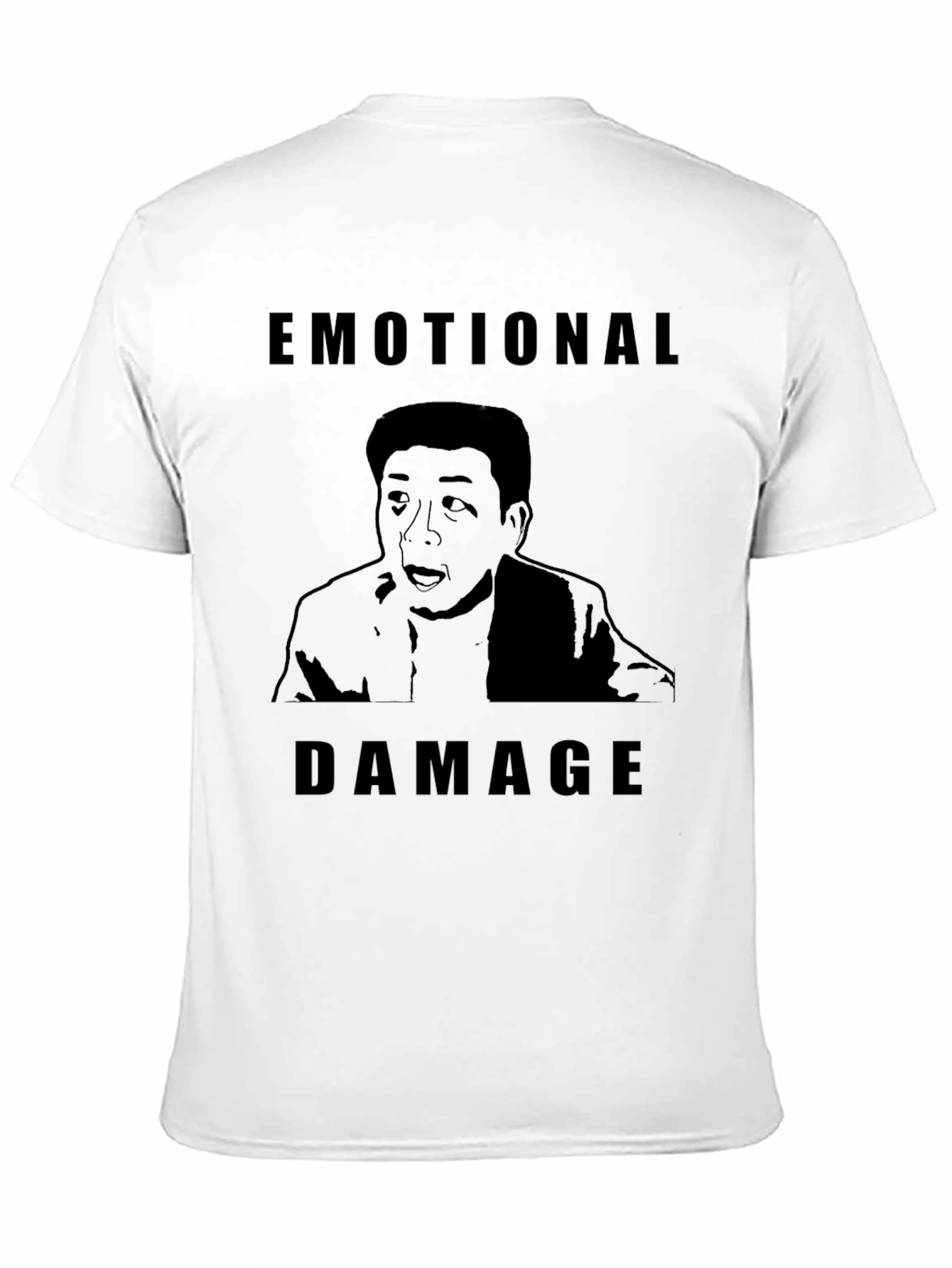 Black Emotional Damage Meme Graphic Tee view 11
