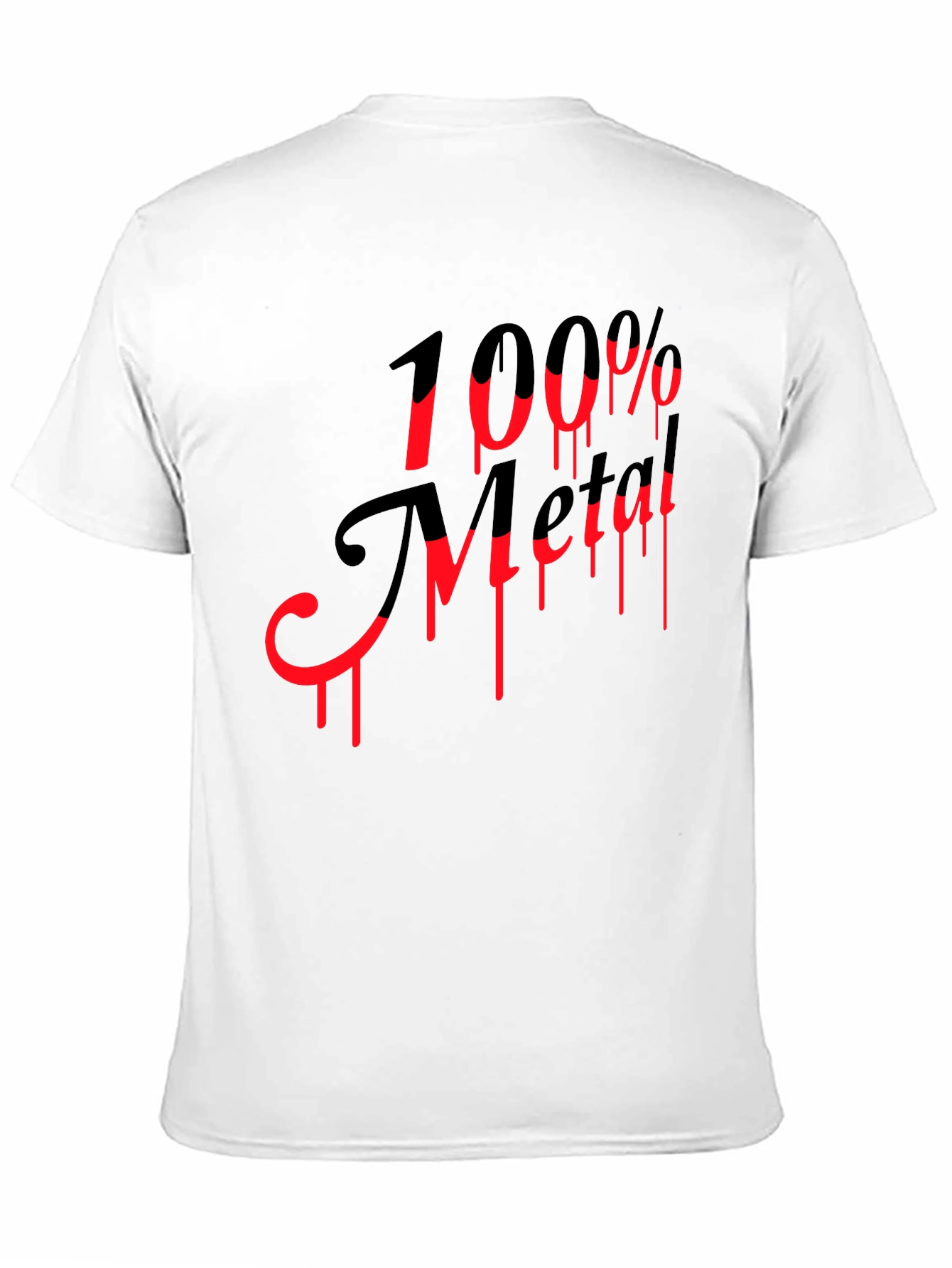 Black 100% Metal Black Graphic T-Shirt - Rock On! view 11