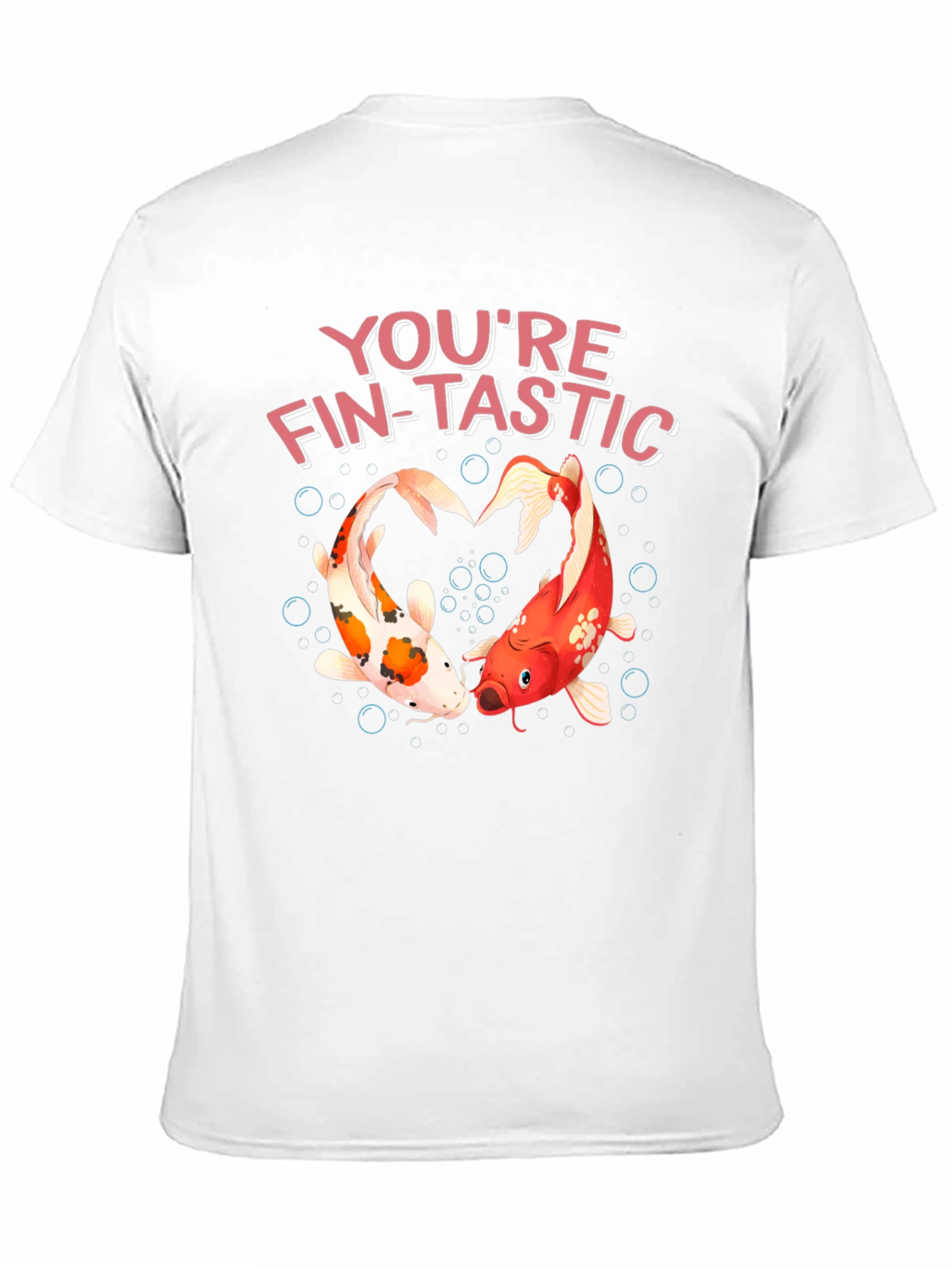Black You're Fin-Tastic Koi Fish T-Shirt view 11