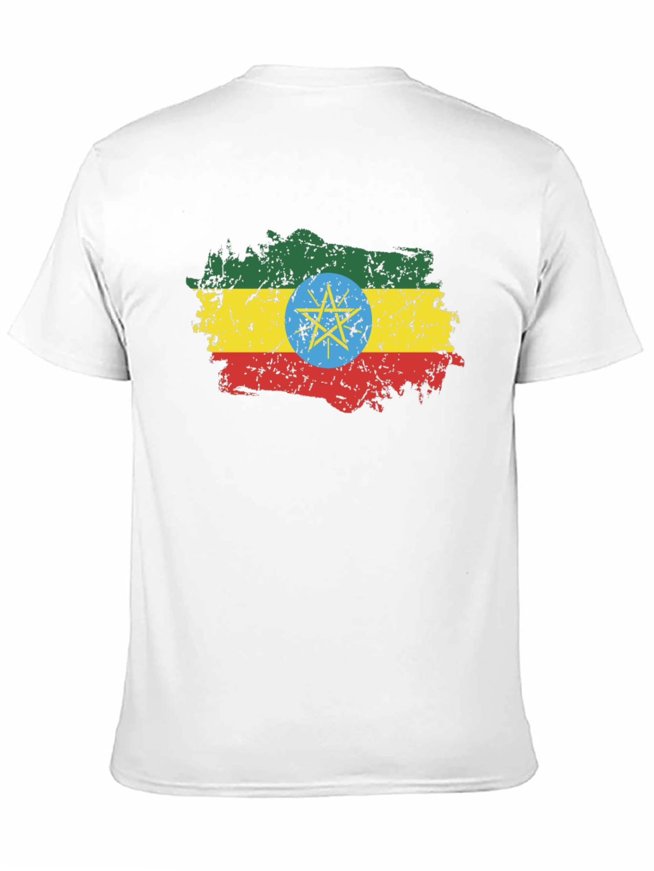 Ethiopia Flag T-Shirt - Distressed Graphic Tee - 11
