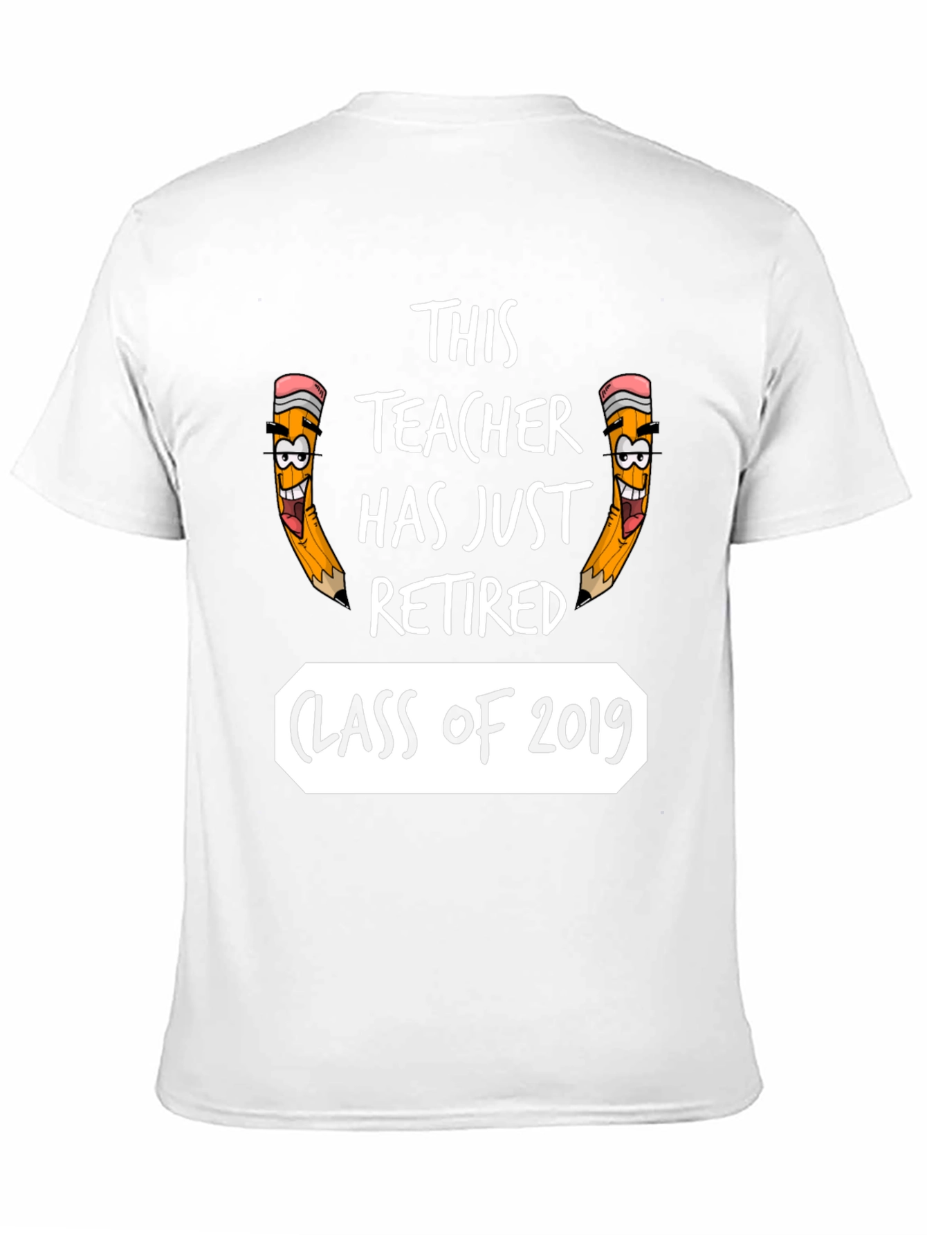 Black Retired Teacher 2019 Class T-Shirt view 11
