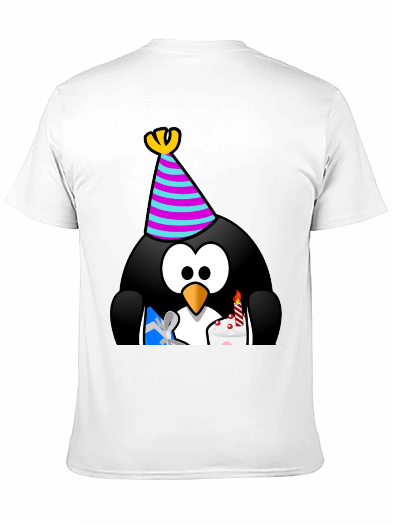 Black Birthday Penguin T-Shirt view 11