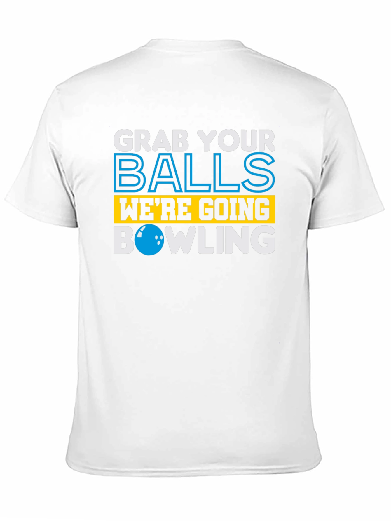 Black Grab Your Balls Bowling Graphic Tee - Funny Bowling Shirt view 11