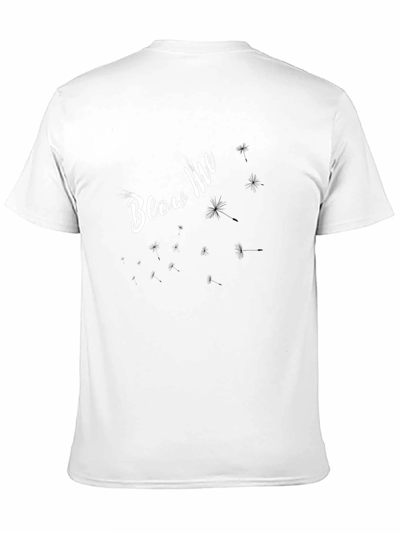 Black Blow Me Dandelion T-Shirt - Trendy Graphic Tee view 11