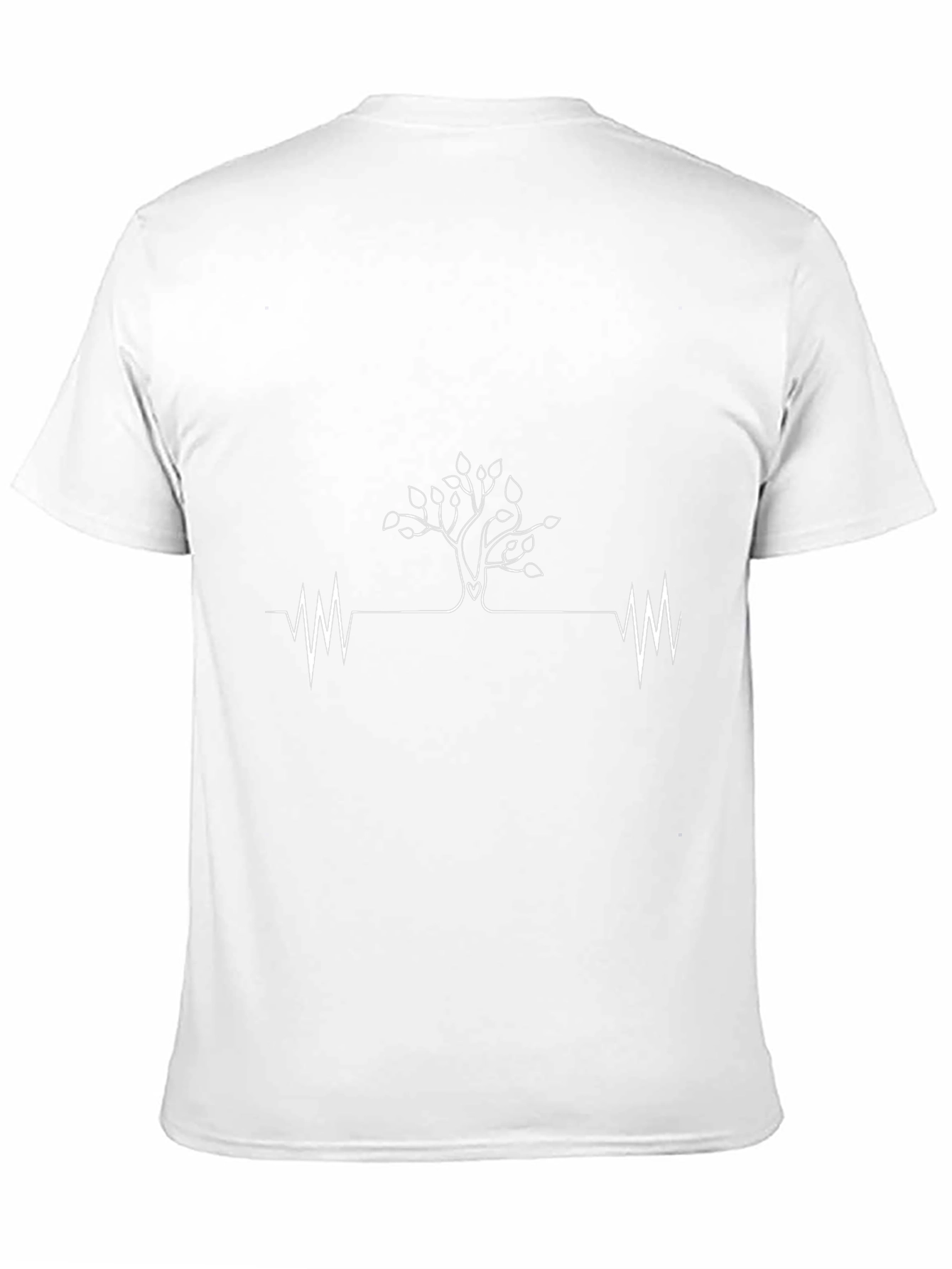 Black Tree of Life Heartbeat T-Shirt view 11