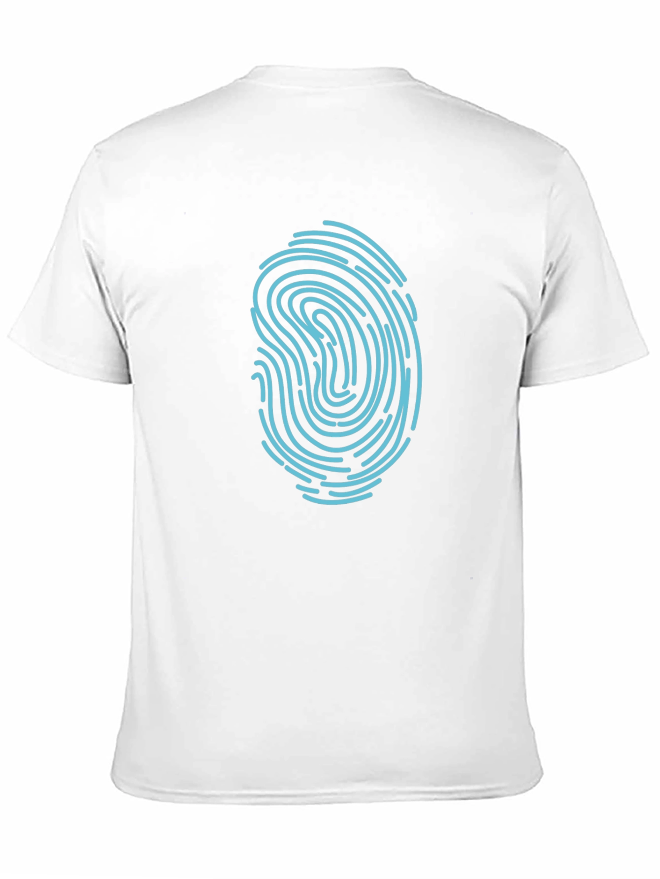 Black Fingerprint Graphic Black T-Shirt view 11