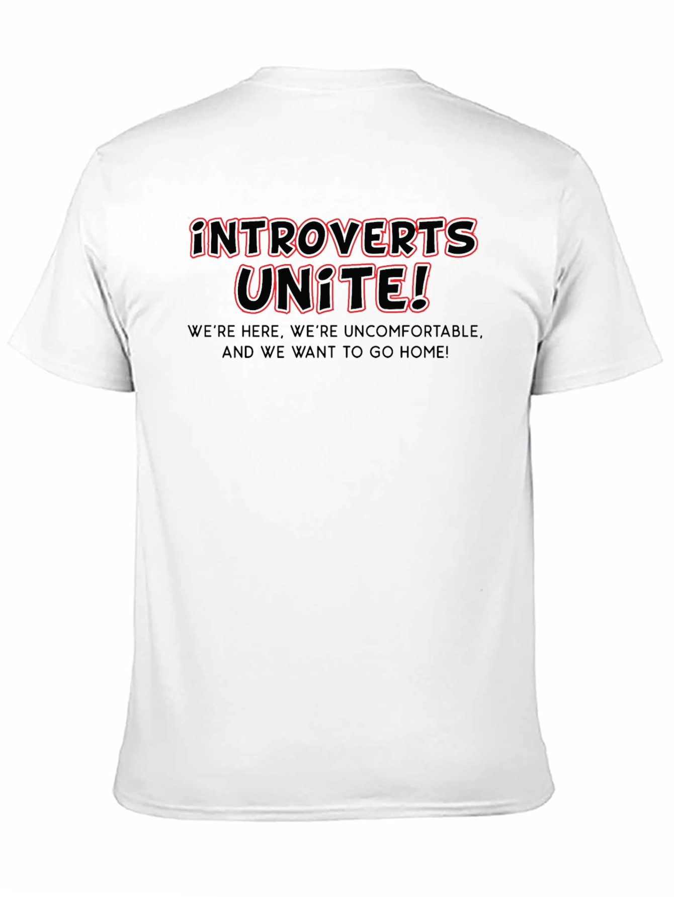 Black Introverts Unite! Graphic Tee view 11