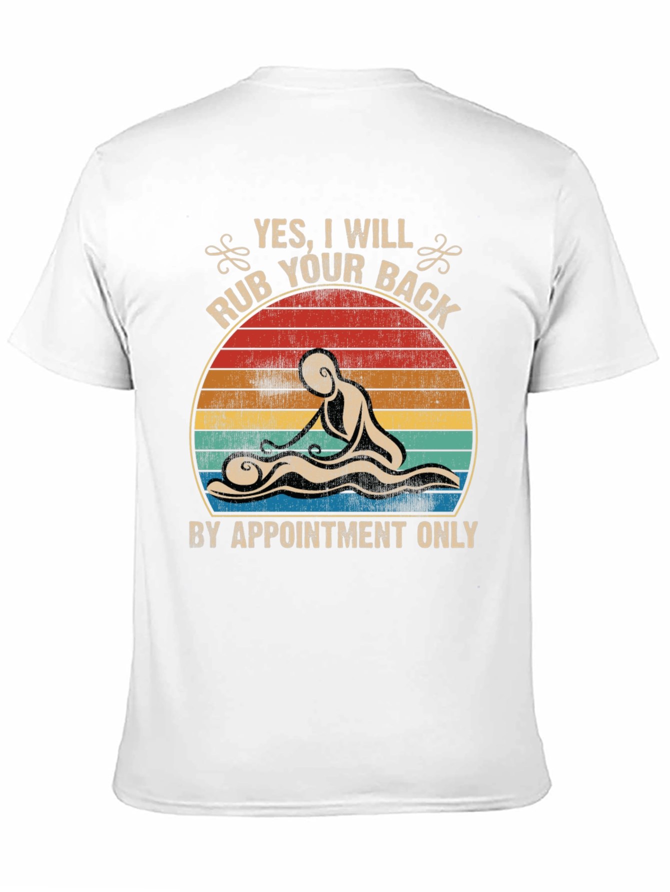Black Massage Therapy T-Shirt - By Appointment Only view 11