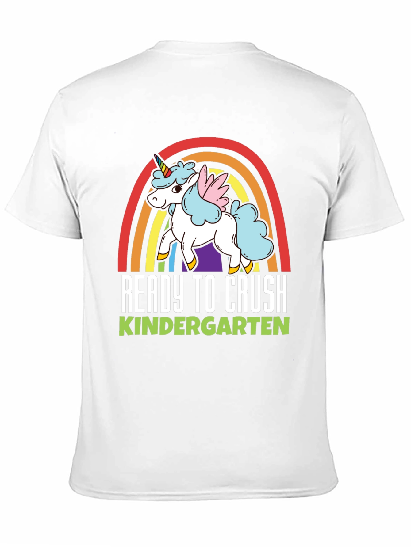 Black Ready to Crush Kindergarten Unicorn T-Shirt view 11