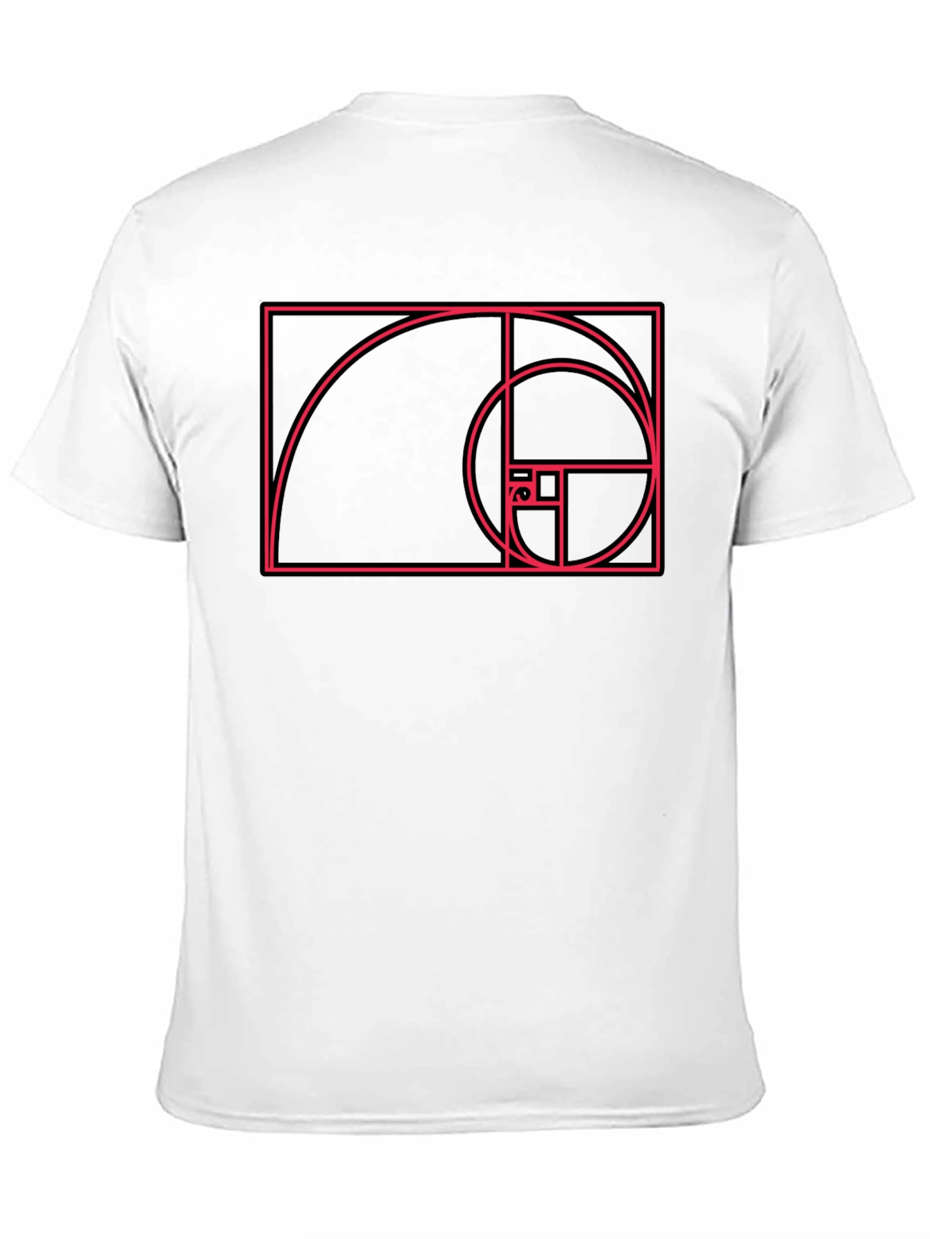 Black Golden Ratio Black Graphic Tee view 11