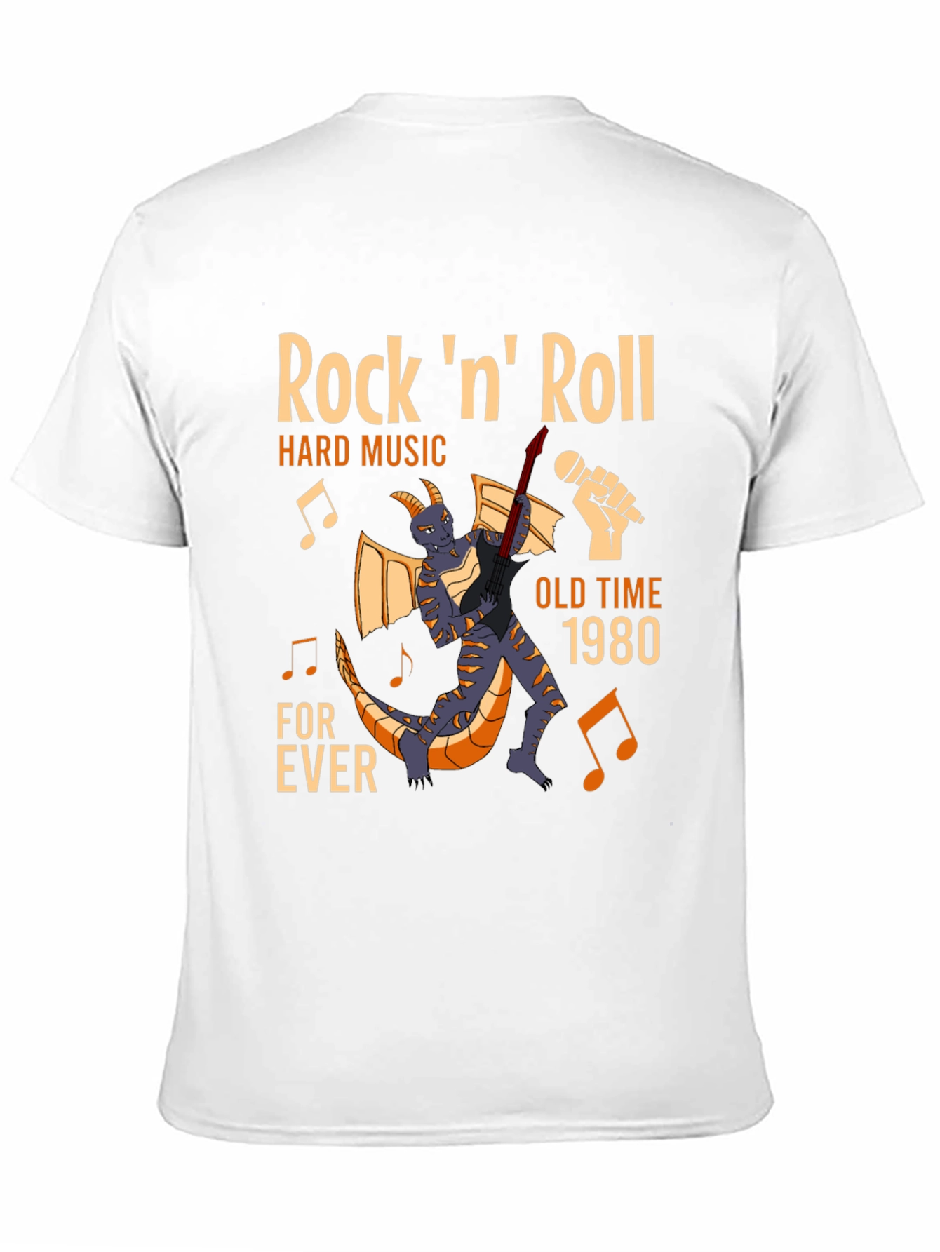 Black Rock 'n' Roll Dragon Graphic Tee view 11