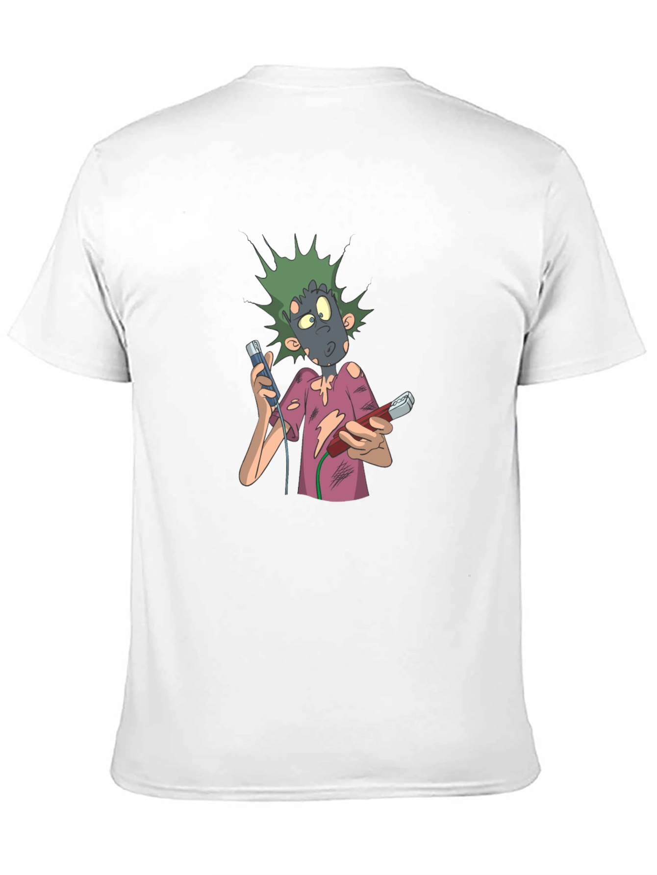 Black Cartoon Character Graphic T-Shirt view 11