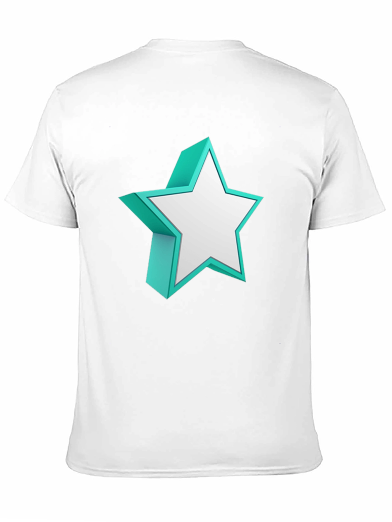 Black 3D Star Graphic Tee - Bold Style Statement view 11