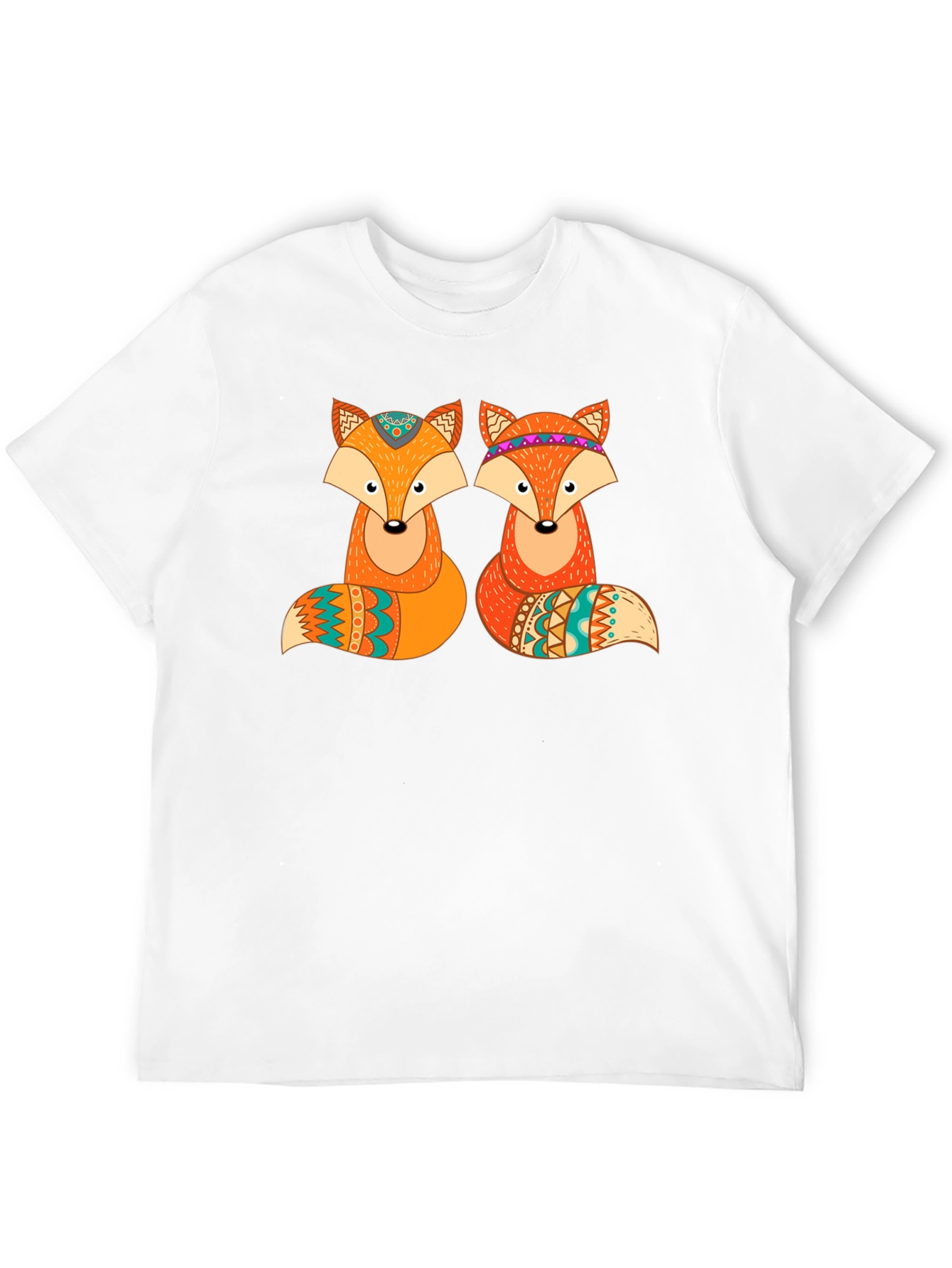 Black Fox Graphic Print Crew Neck T-Shirt view 12