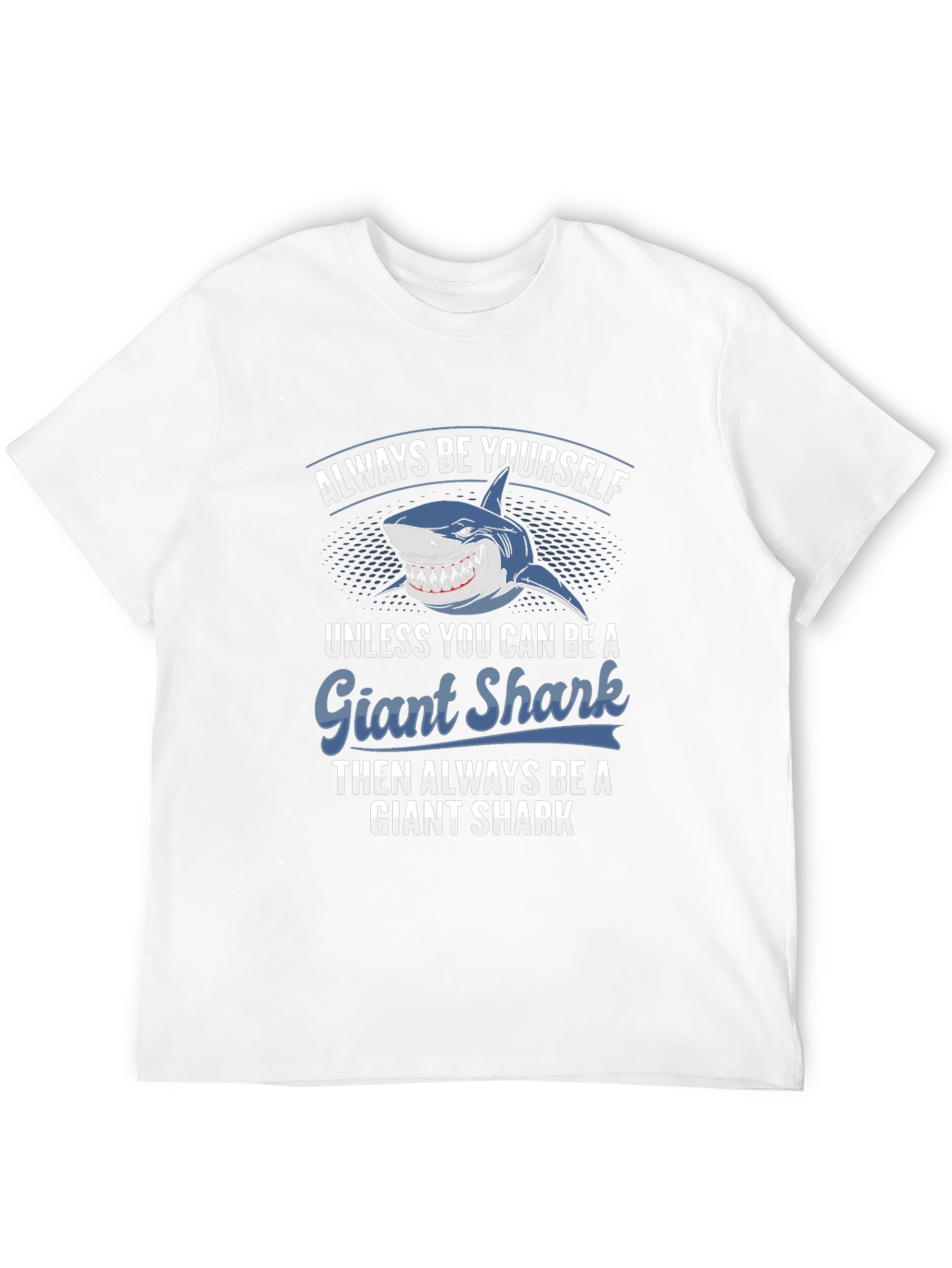 Black Giant Shark T-Shirt - Always Be Yourself Graphic Tee view 12