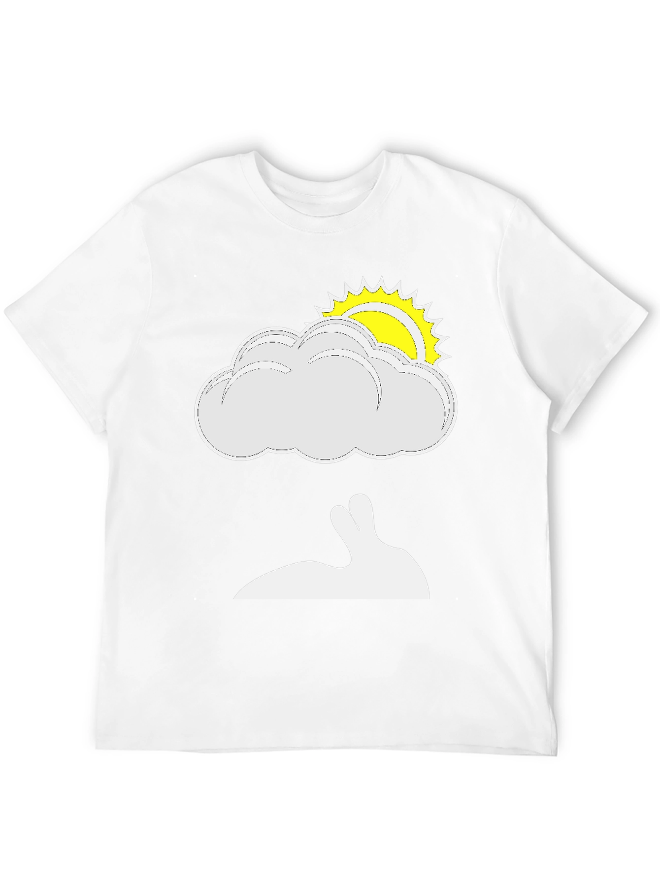 Black Cloud & Rabbit Graphic Tee view 12