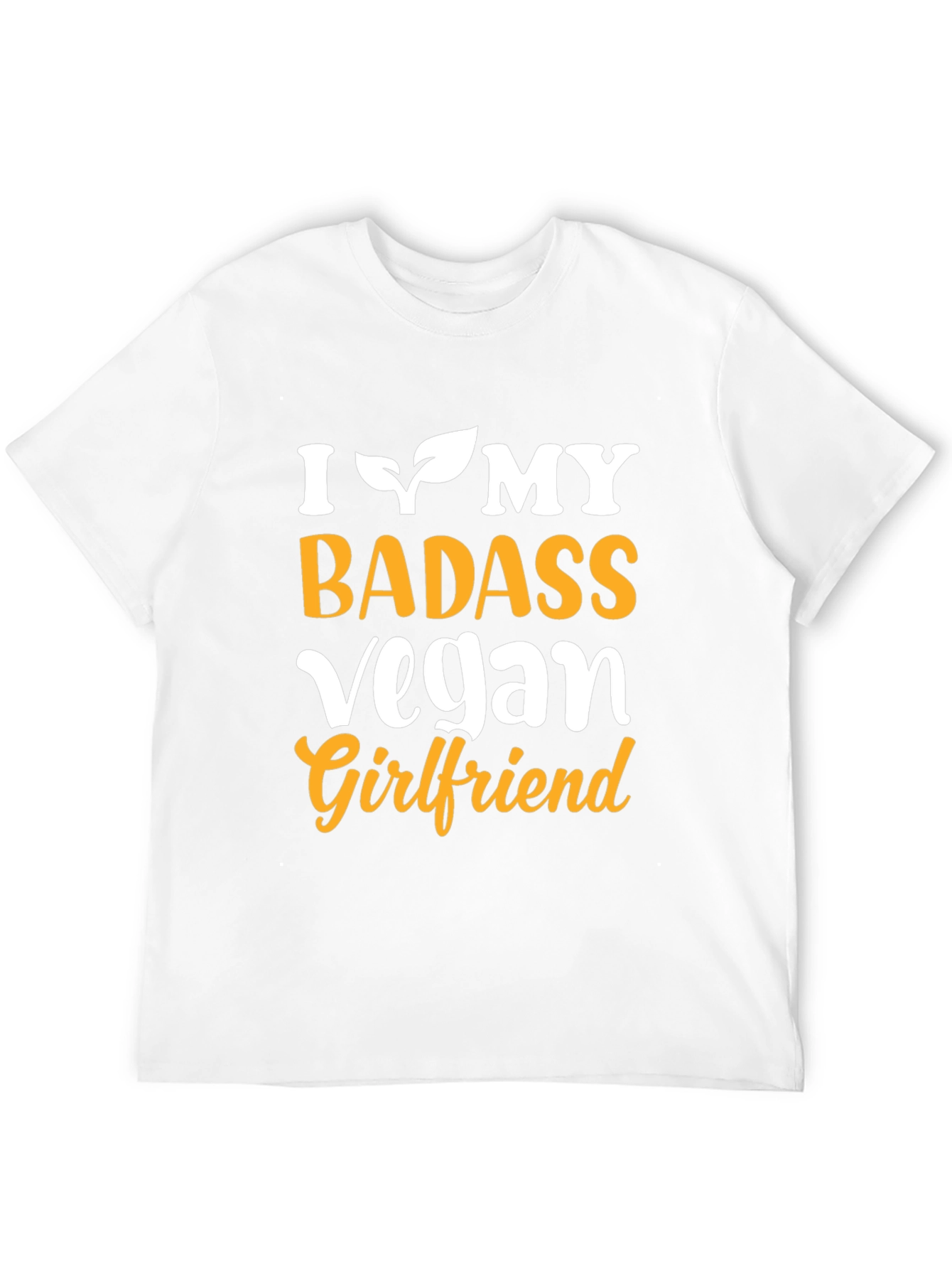 Black I Heart My Badass Vegan Girlfriend Graphic Tee view 12