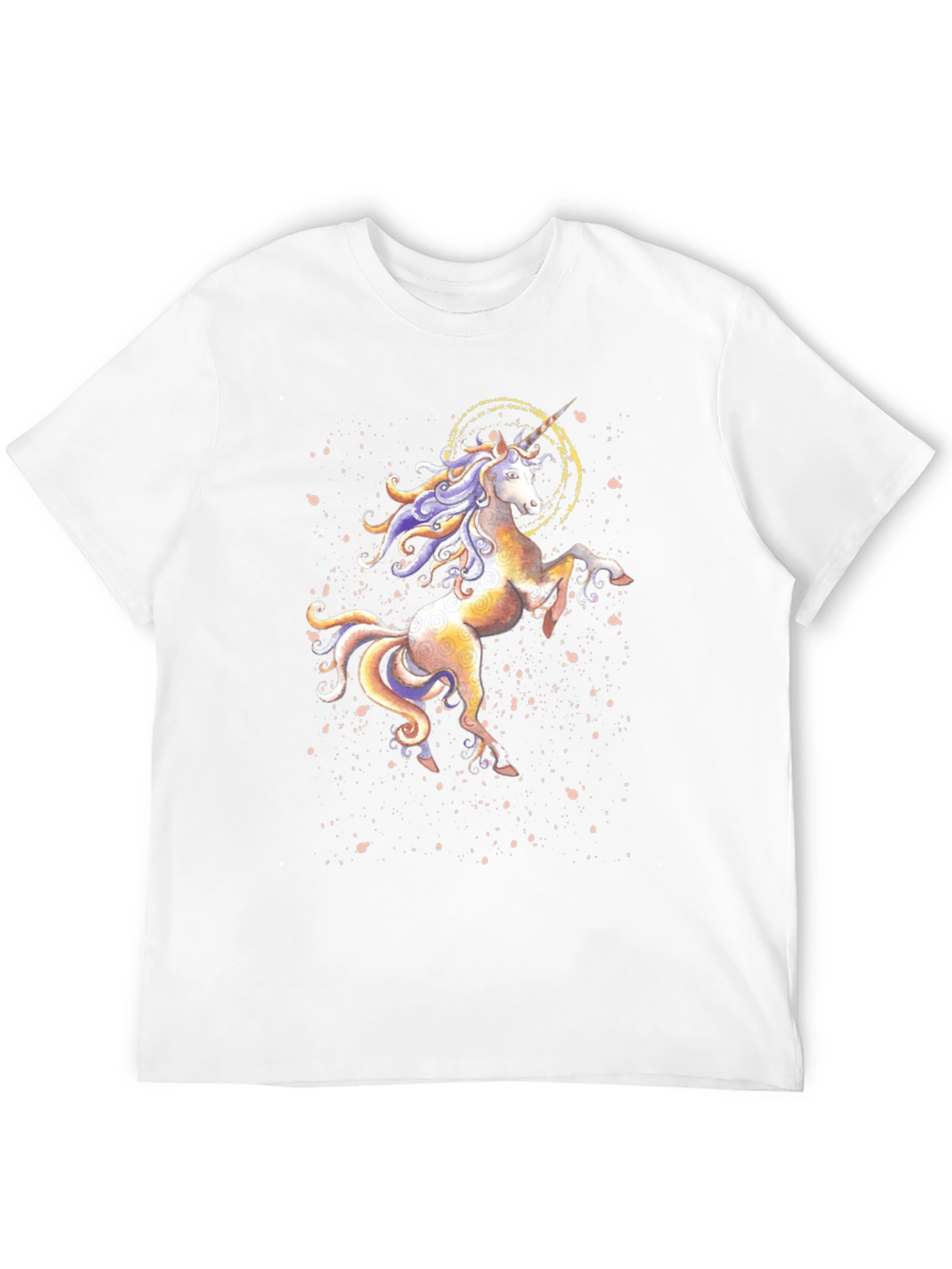 Black Unicorn Graphic Print Black T-Shirt view 12