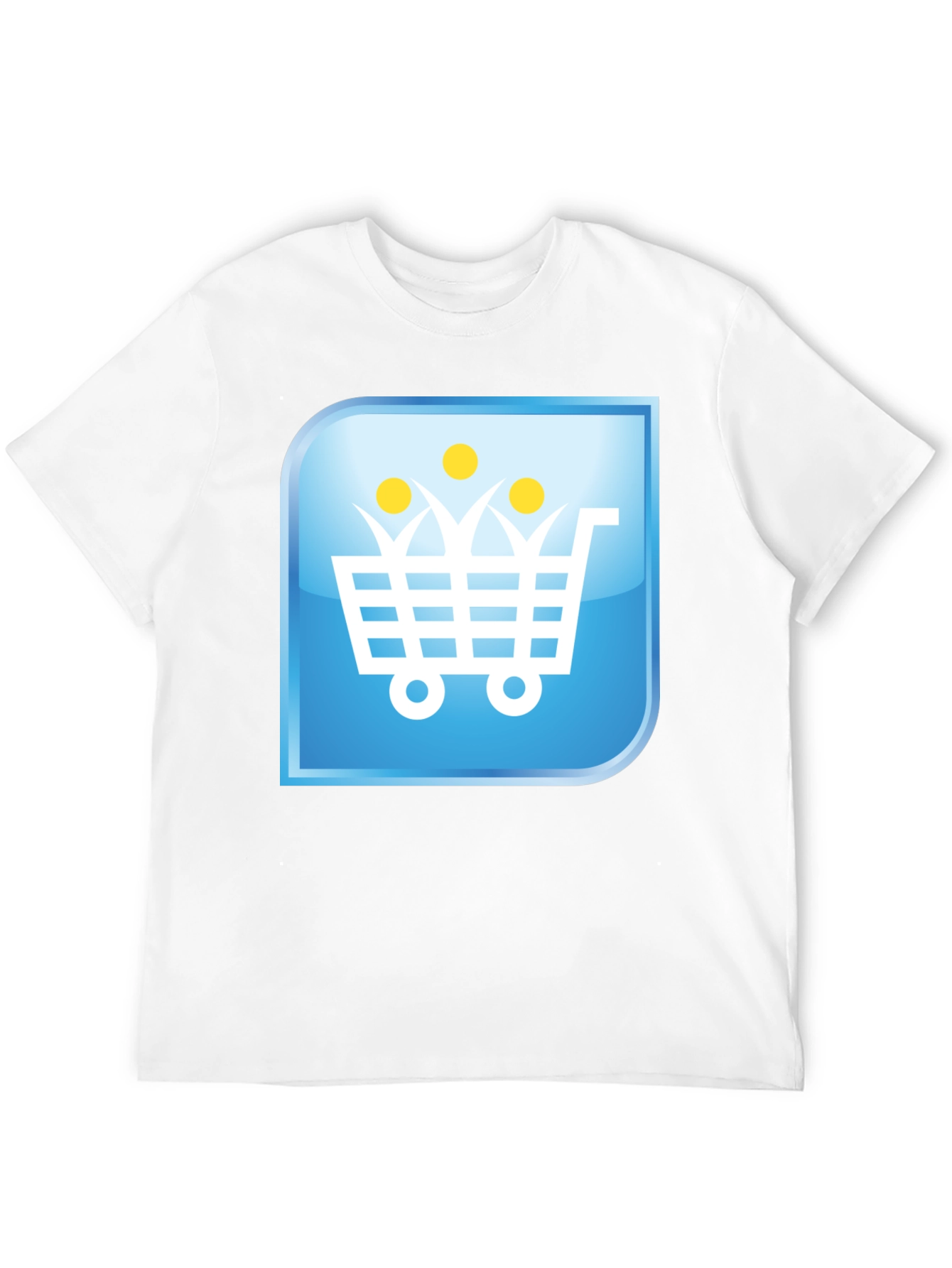 Black Shopping Cart People Black T-Shirt view 12